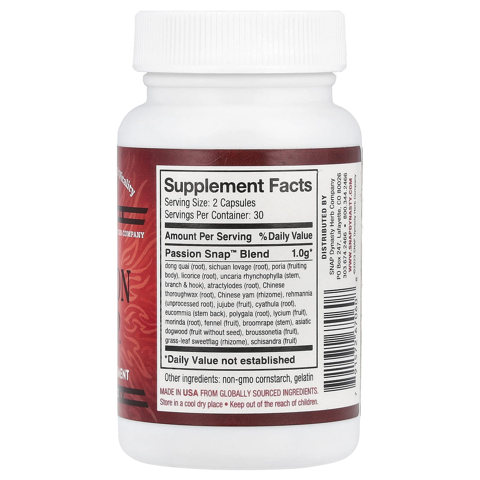 Snap Dynasty, Passion Snap™, 60 Capsules - Image 2