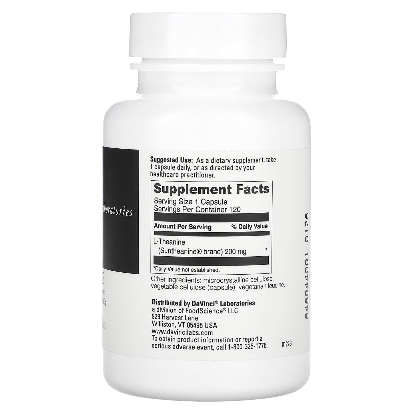 L-Theanine Supplement by DaVinci Laboratories for Relaxation & Focus - Image 2