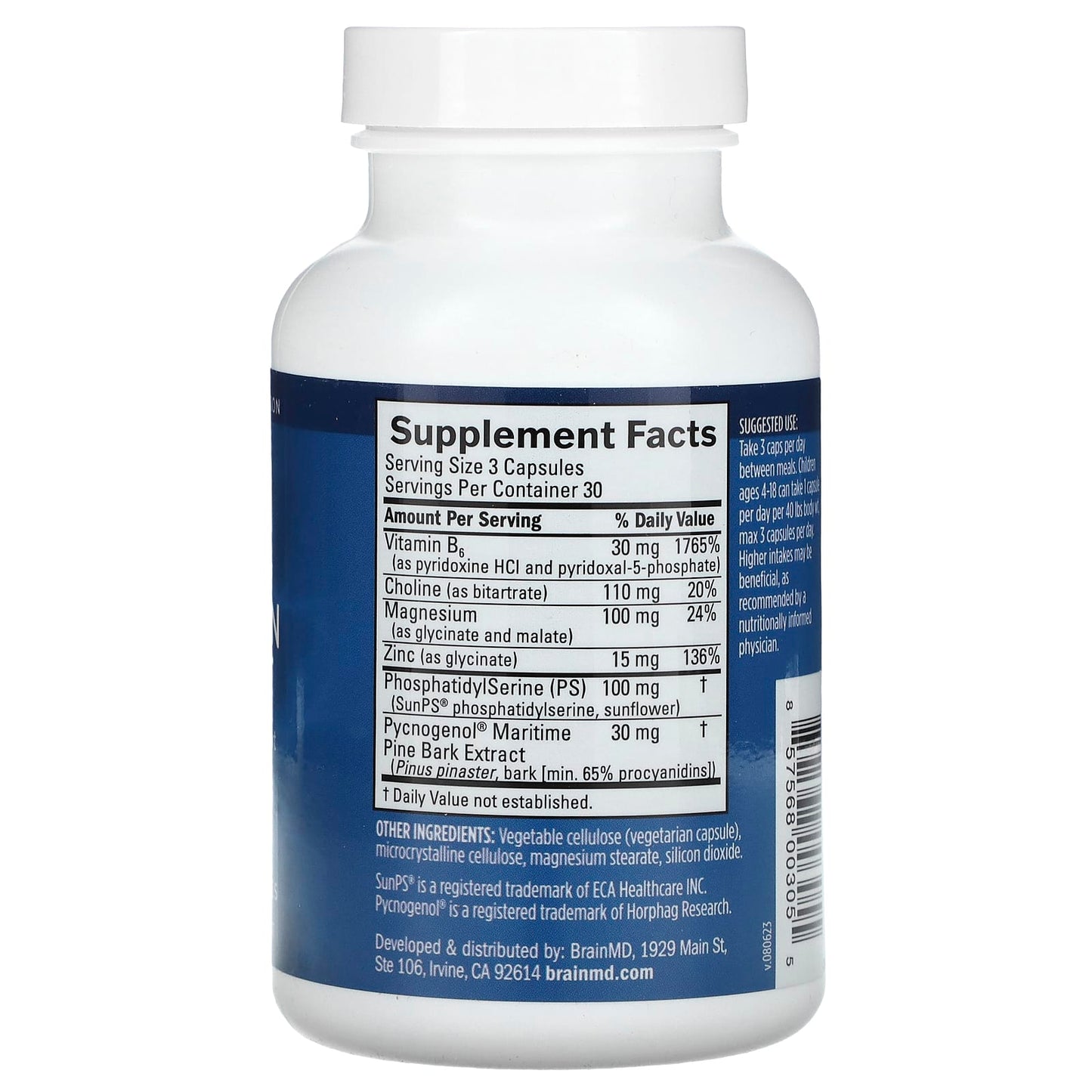 BrainMD Attention Support, 90 Vegan Capsules for Focus & Productivity - Image 2