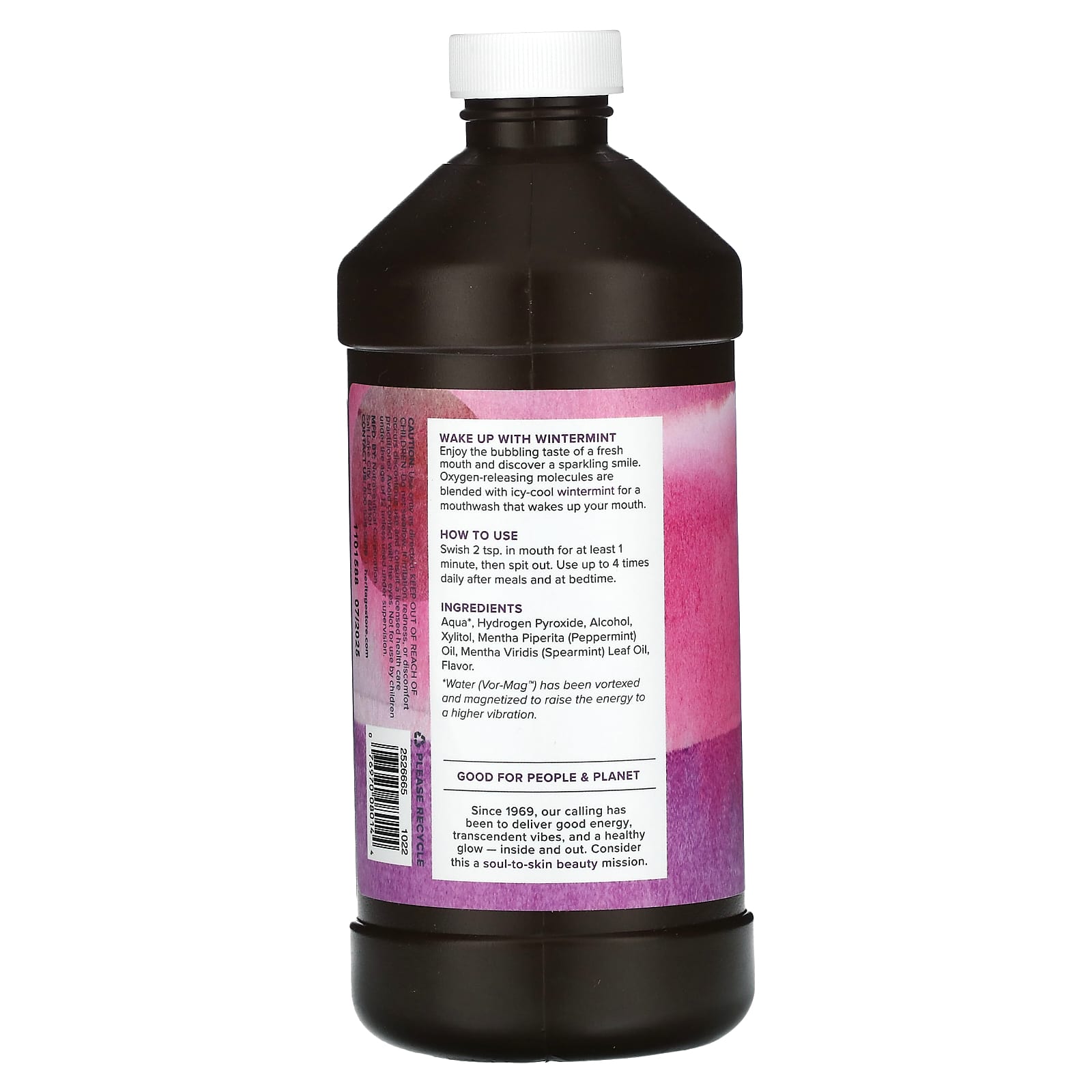 Heritage Store Hydrogen Peroxide Mouthwash - Refreshing Wintermint - Image 2