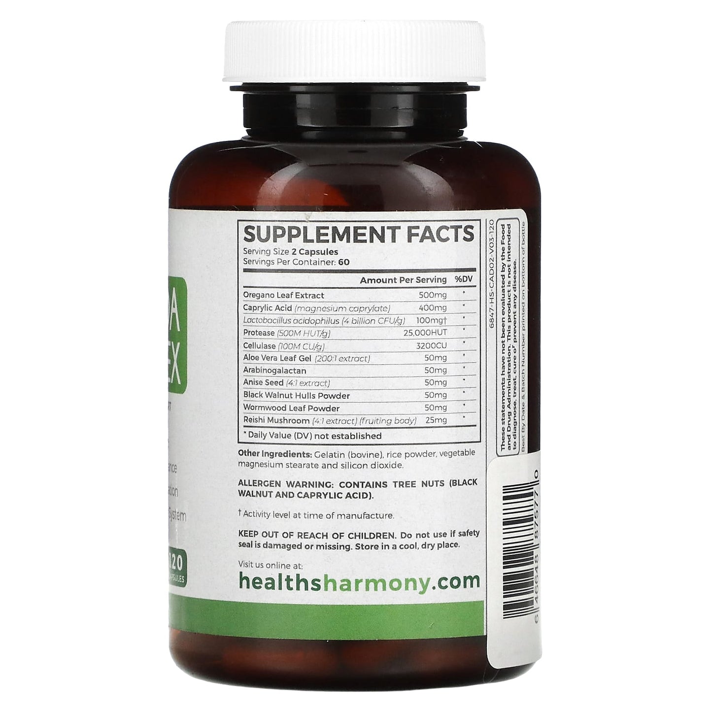 Candida Complex Supplement for Yeast Balance and Detoxification - Image 2