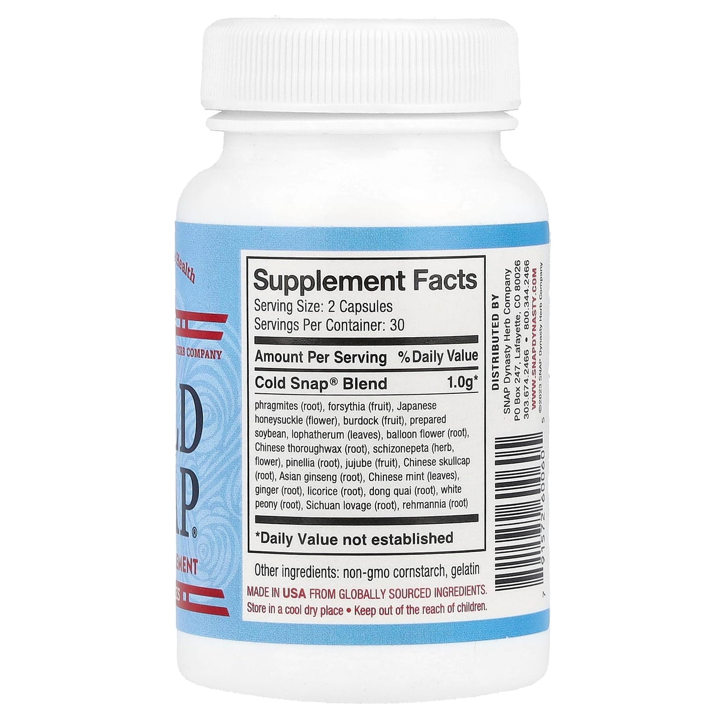 Snap Dynasty, Cold Snap®, 60 Capsules - Image 2