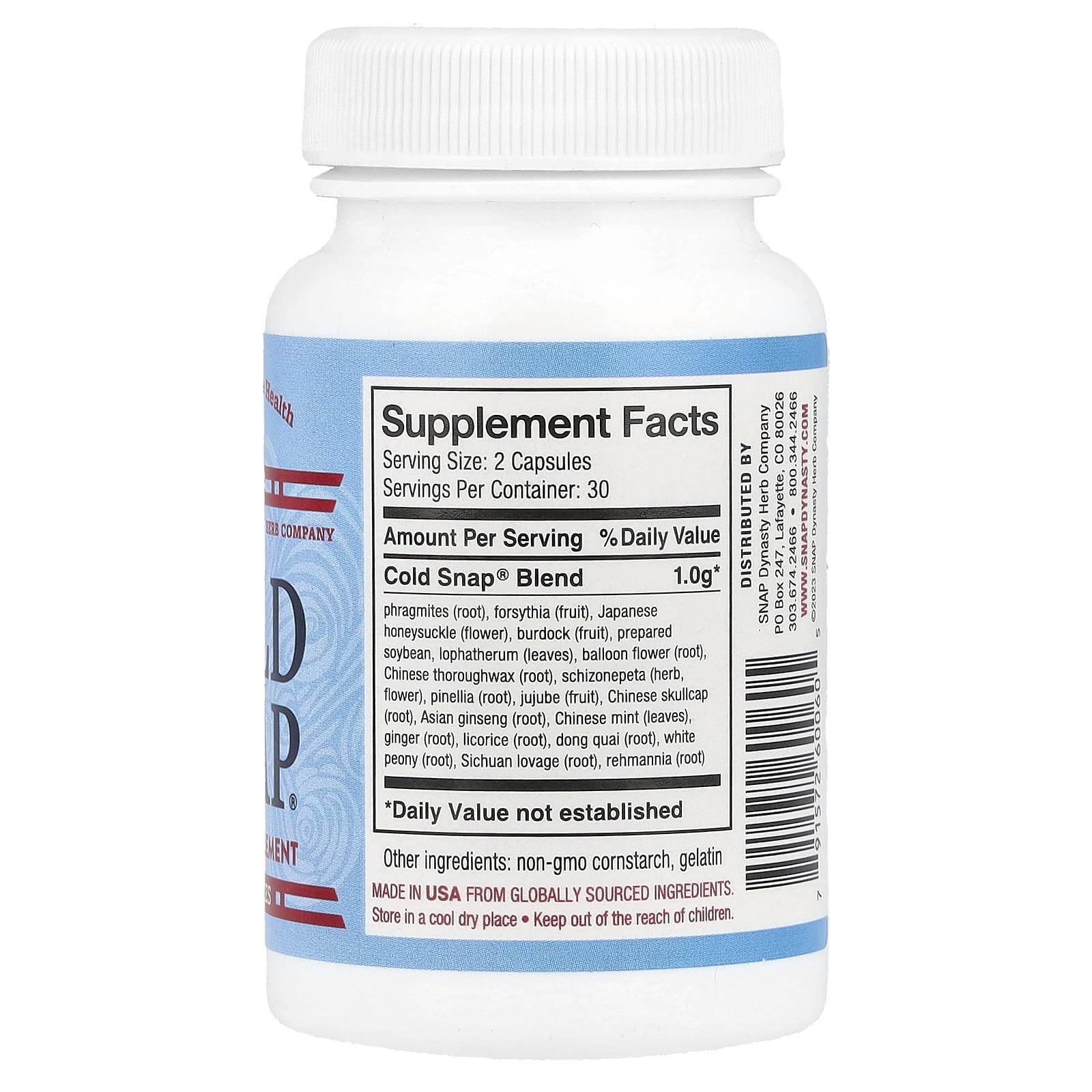 Snap Dynasty, Cold Snap®, 60 Capsules - Image 2