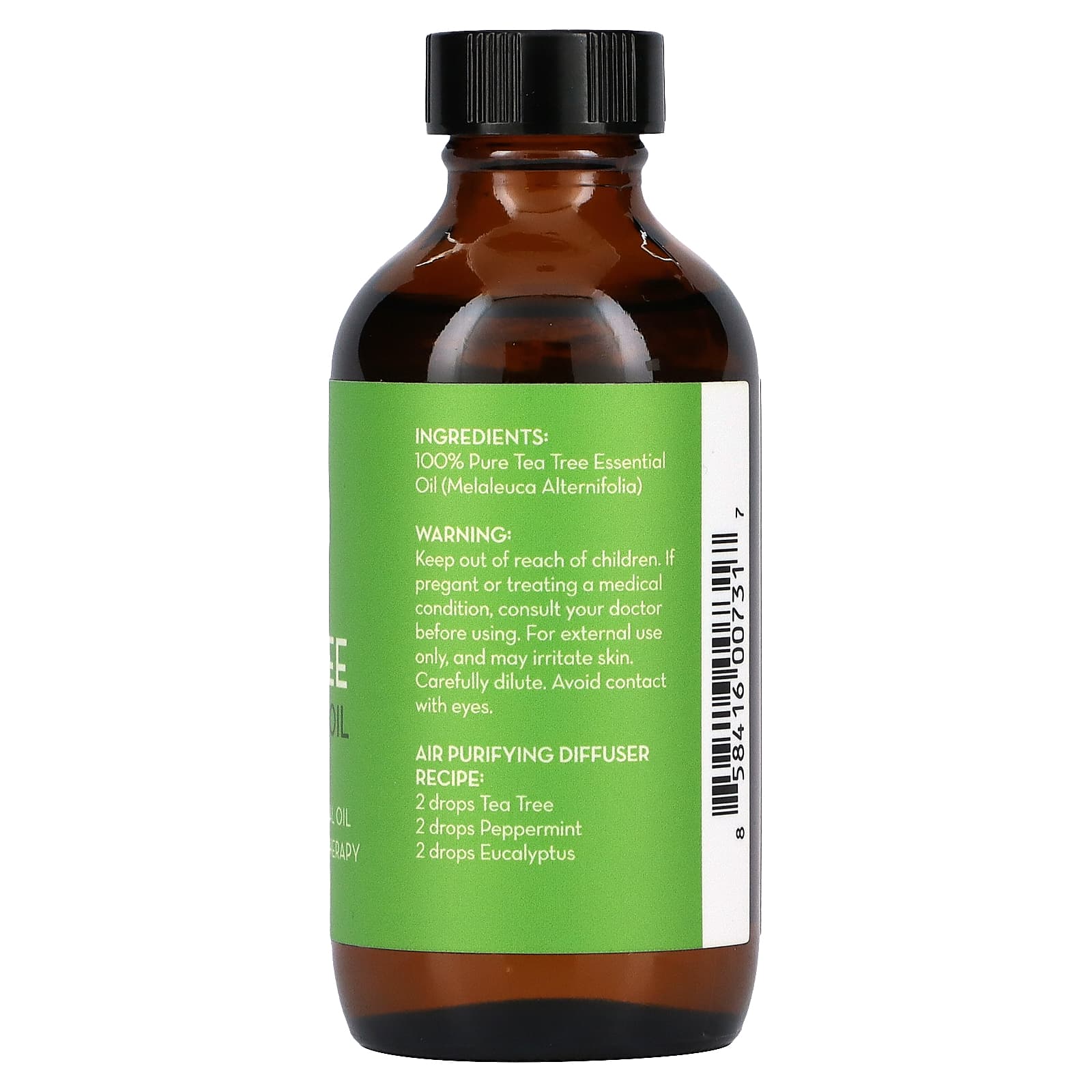 Pure Body Naturals, Essential Oil, Tea Tree , 4 fl oz (120 ml) - Image 2