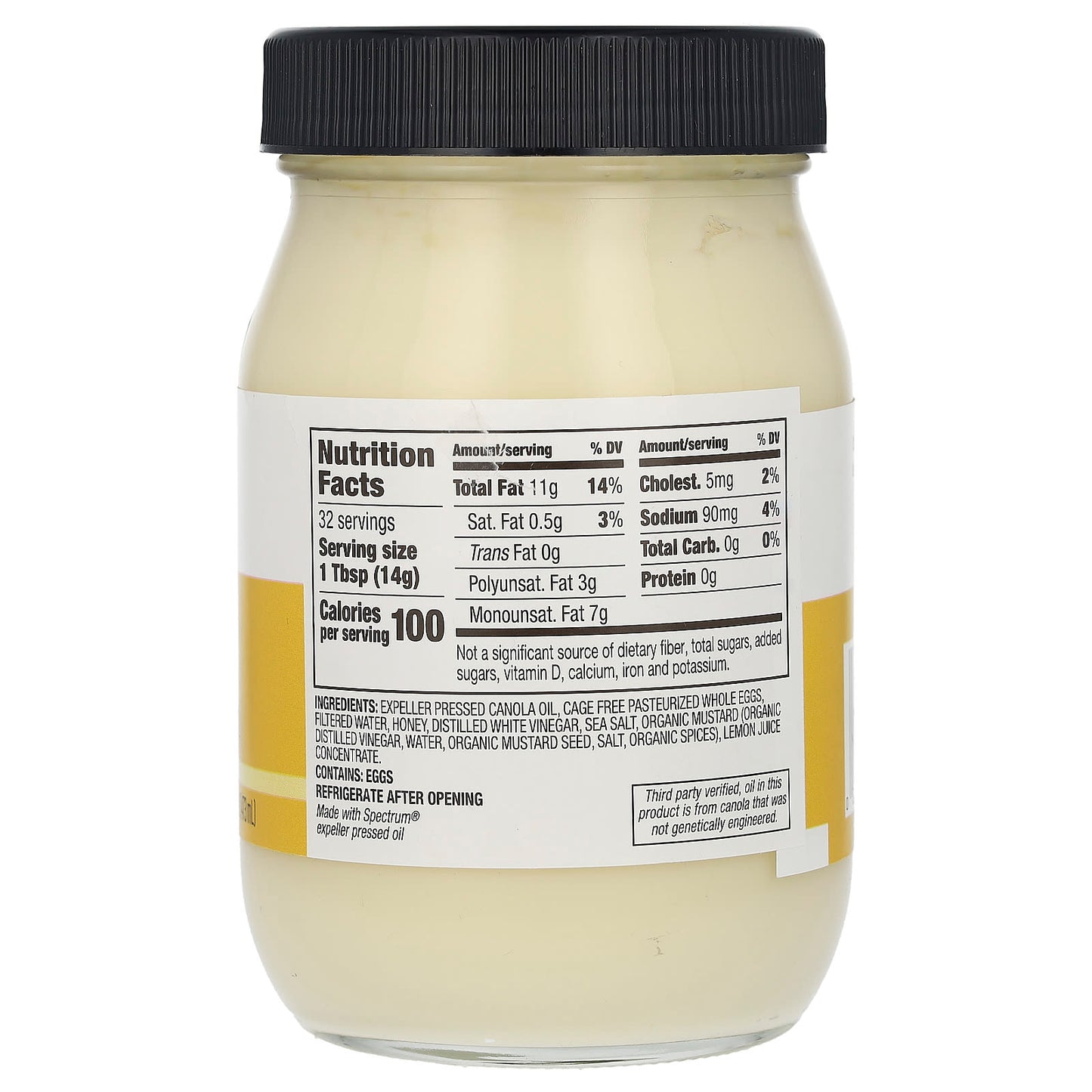 Spectrum Culinary, Canola Mayonnaise, 16 fl oz (473 ml) - Image 2