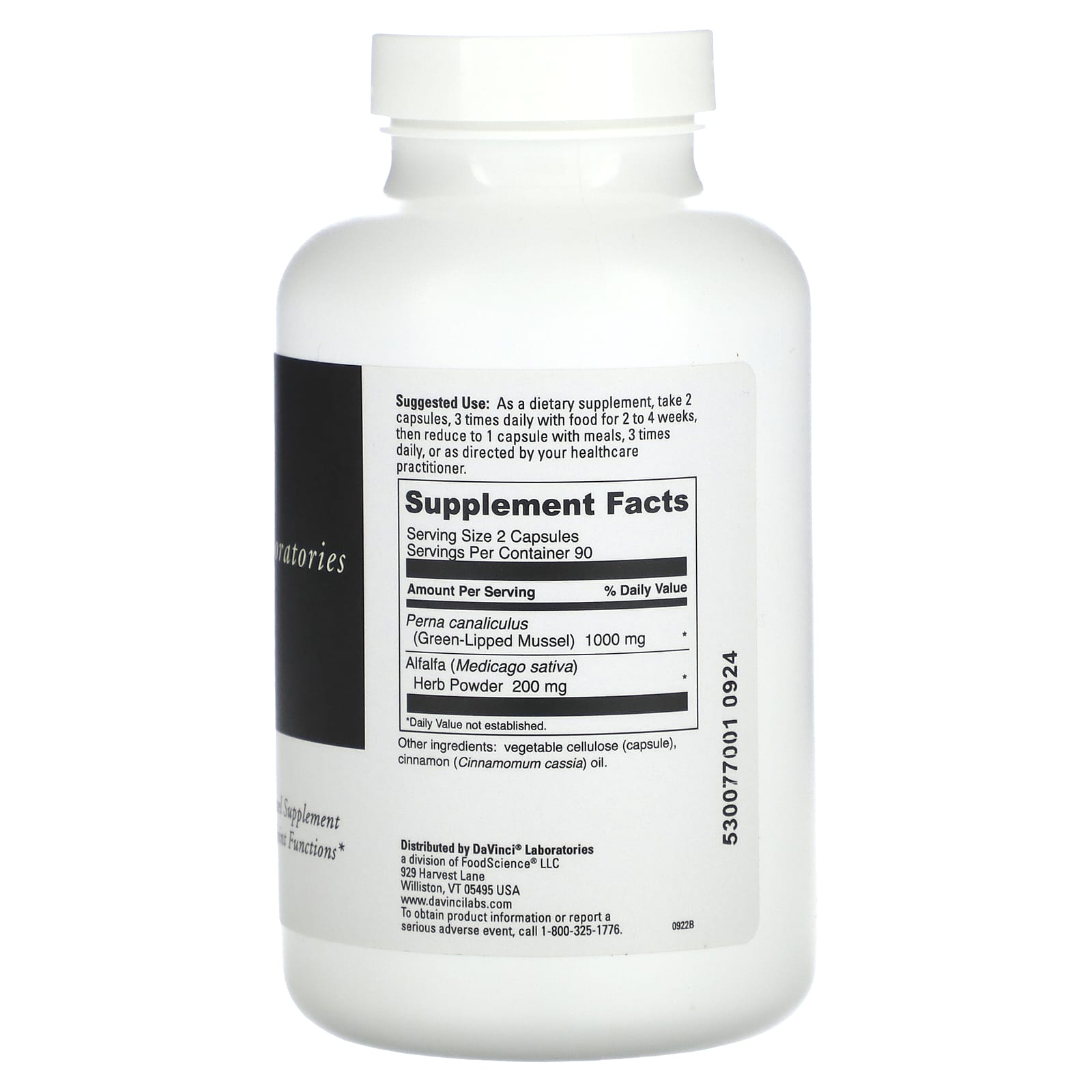 DaVinci Laboratories, Perna, 180 Capsules