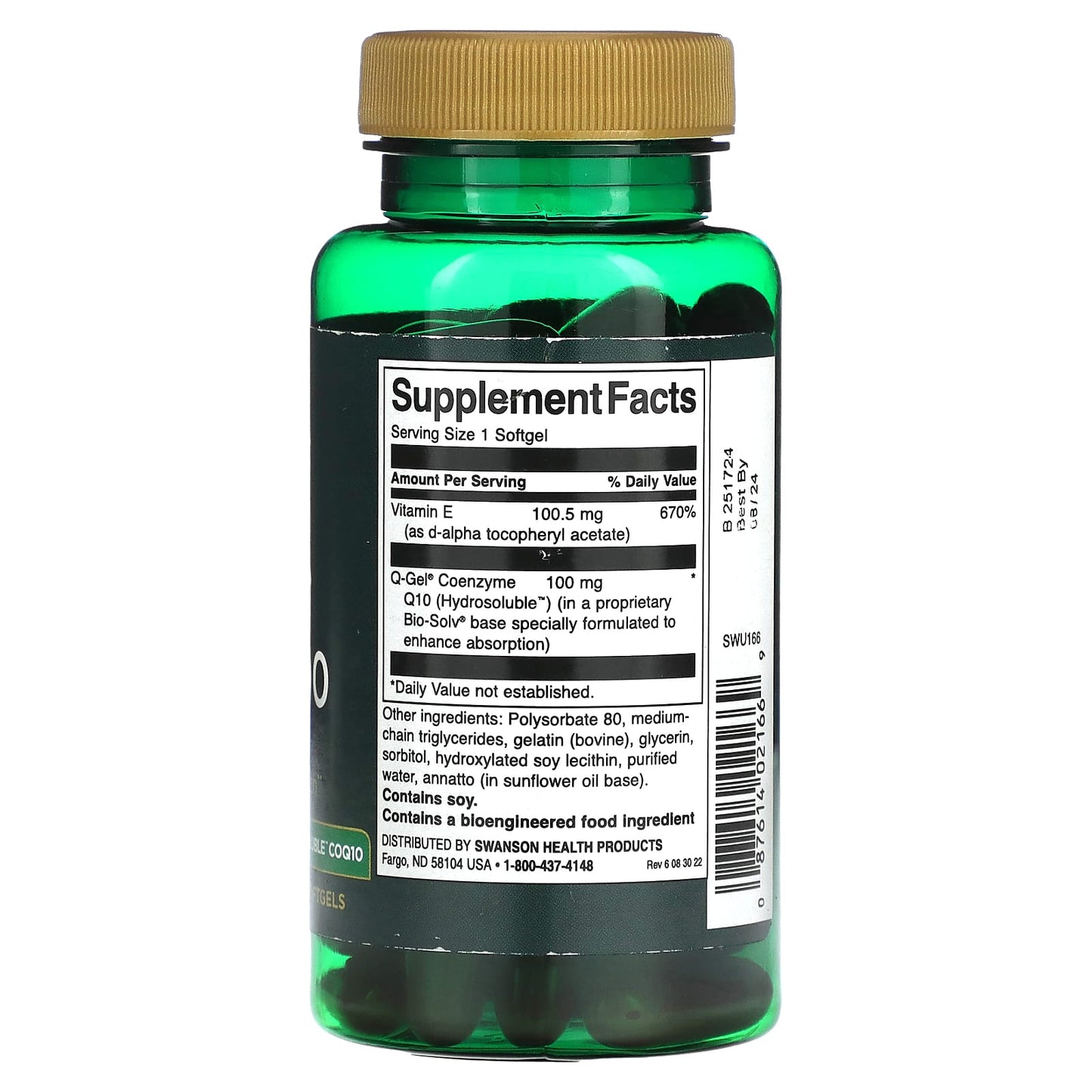 Swanson, Q-Gel Mega 100, 100 mg, 60 Softgels - Image 2