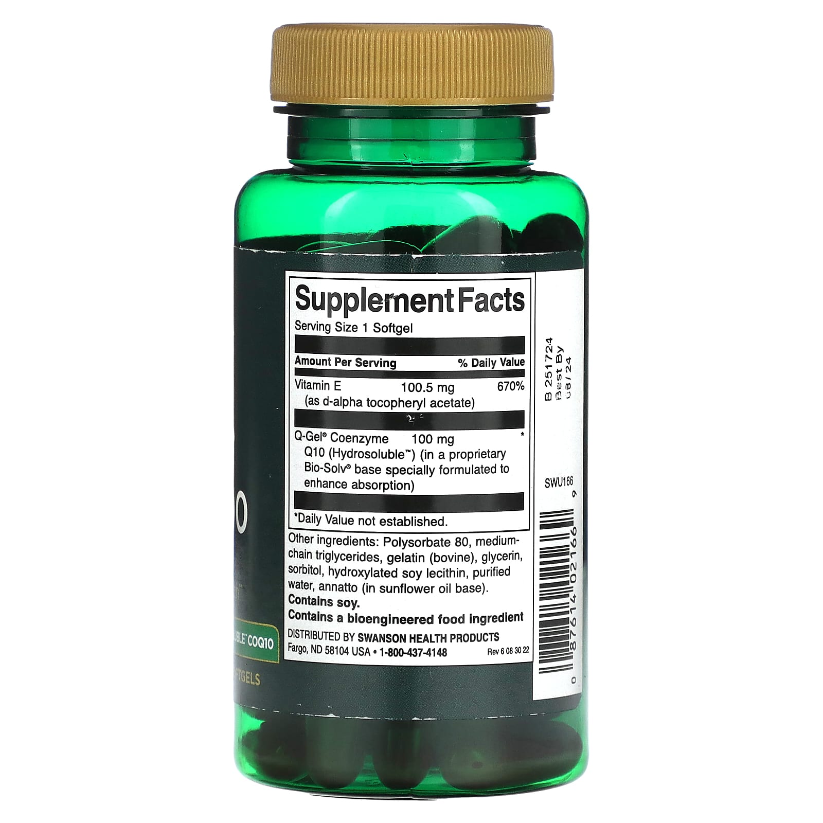 Swanson, Q-Gel Mega 100, 100 mg, 60 Softgels - Image 2
