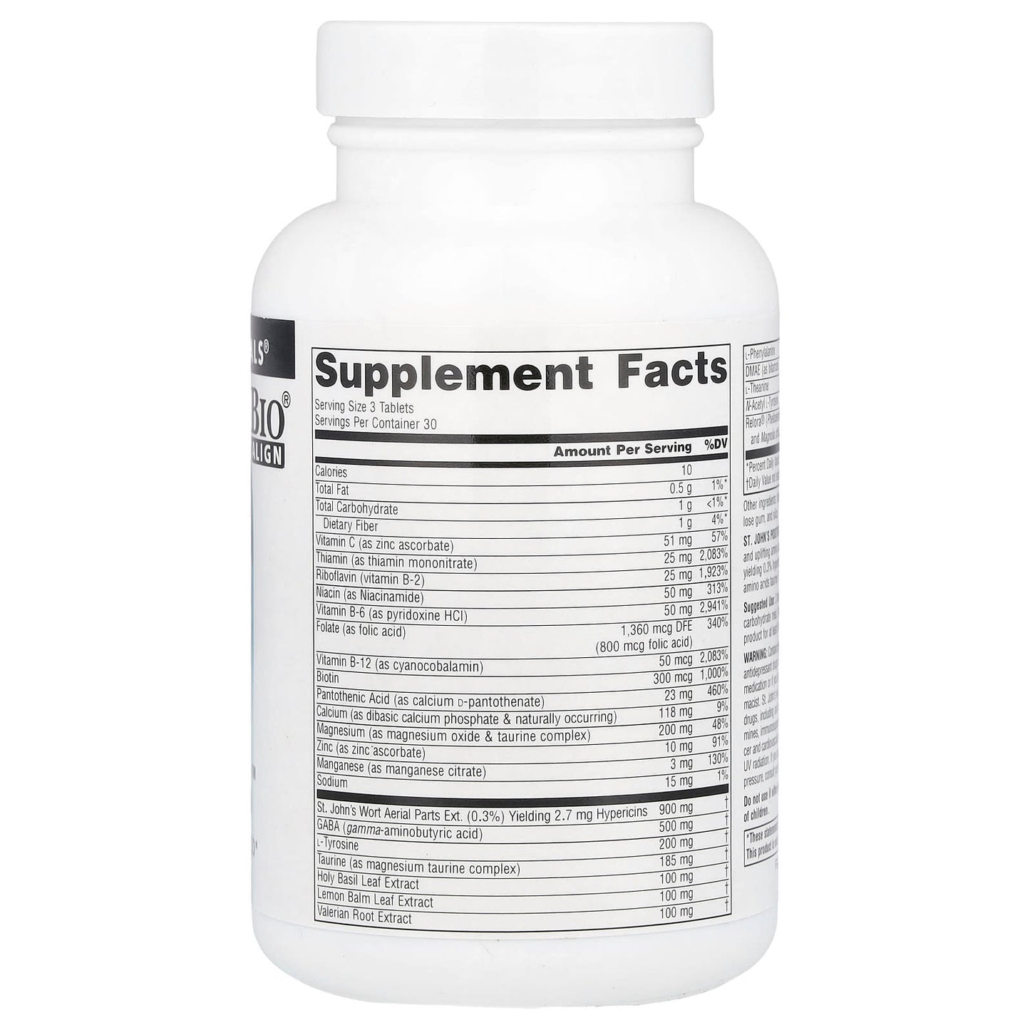 Source Naturals, St. John's Positive Thoughts™, 90 Tablets - Image 2