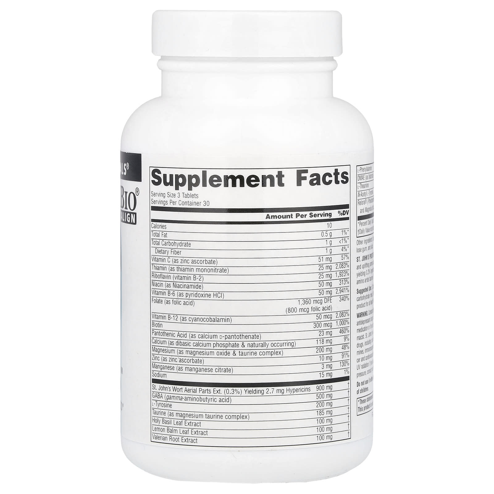 Source Naturals, St. John's Positive Thoughts™, 90 Tablets - Image 2