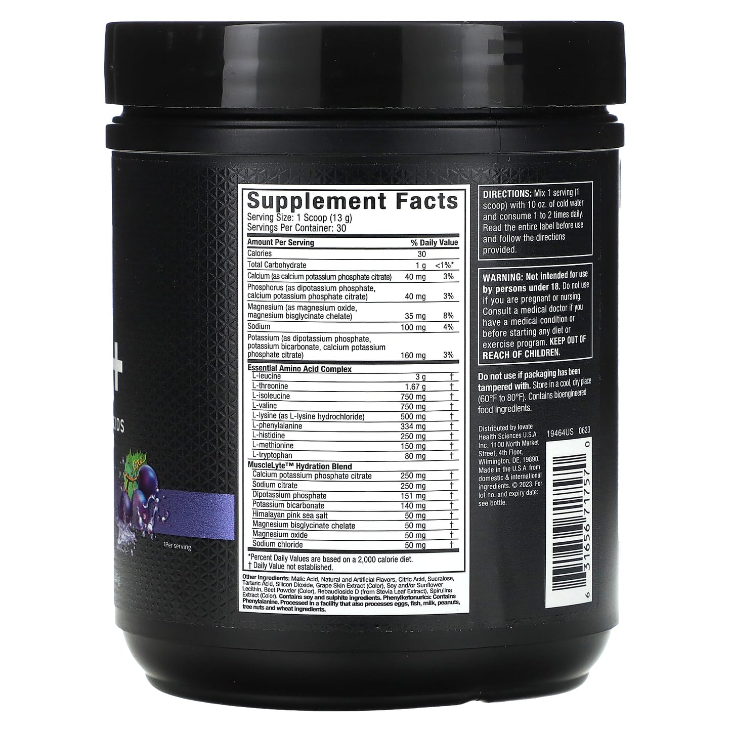 MuscleTech, Platinum 100% EAA+, Grape, 13.65 oz (387 g) - Image 2