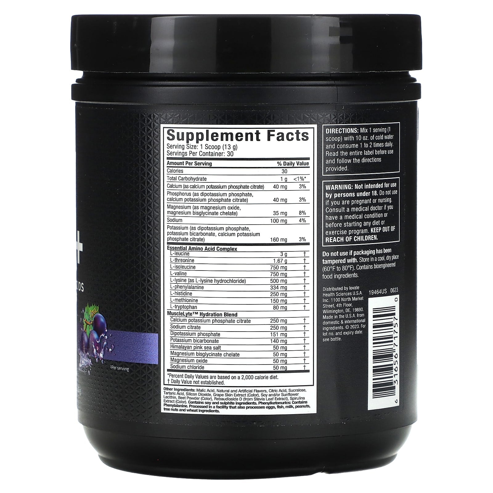 MuscleTech, Platinum 100% EAA+, Grape, 13.65 oz (387 g) - Image 2