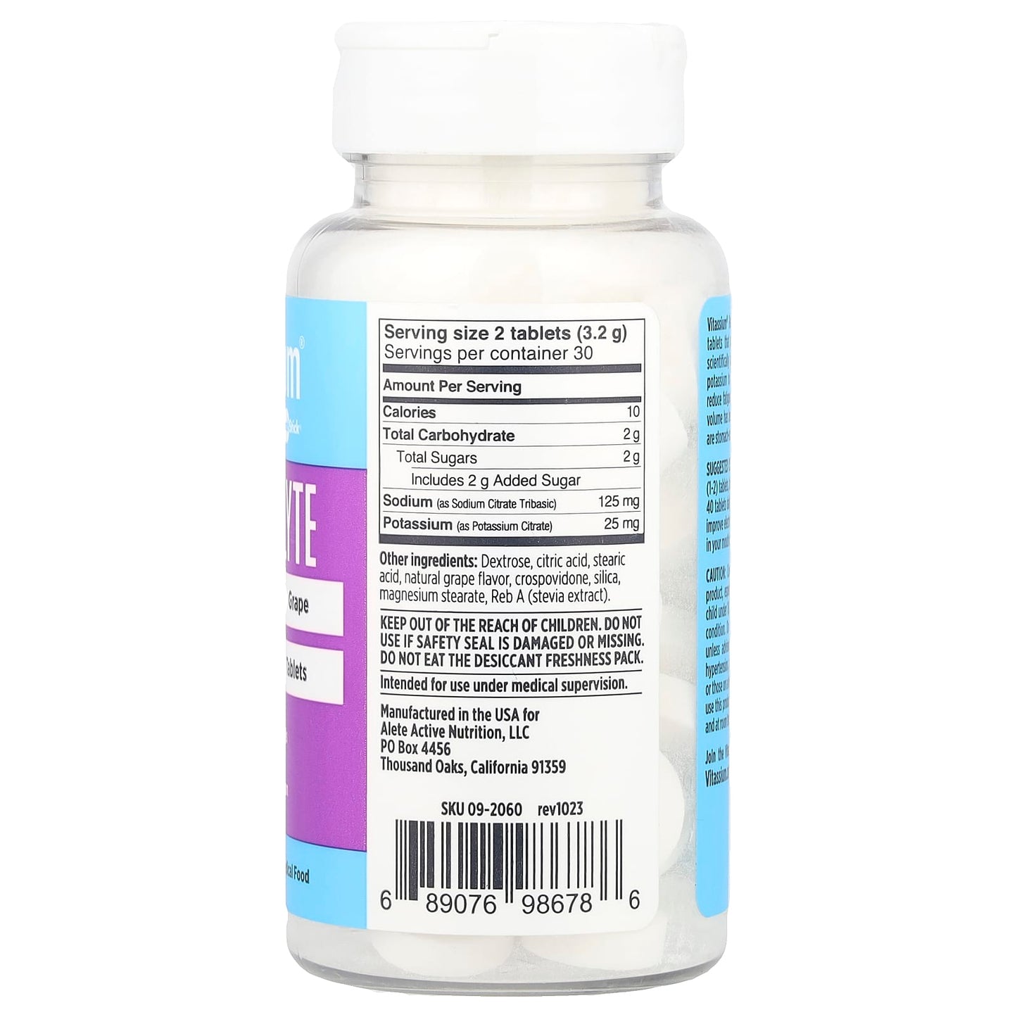 Vitassium, Electrolyte FastChews®, Grape, 60 Chewable Tablets - Image 2