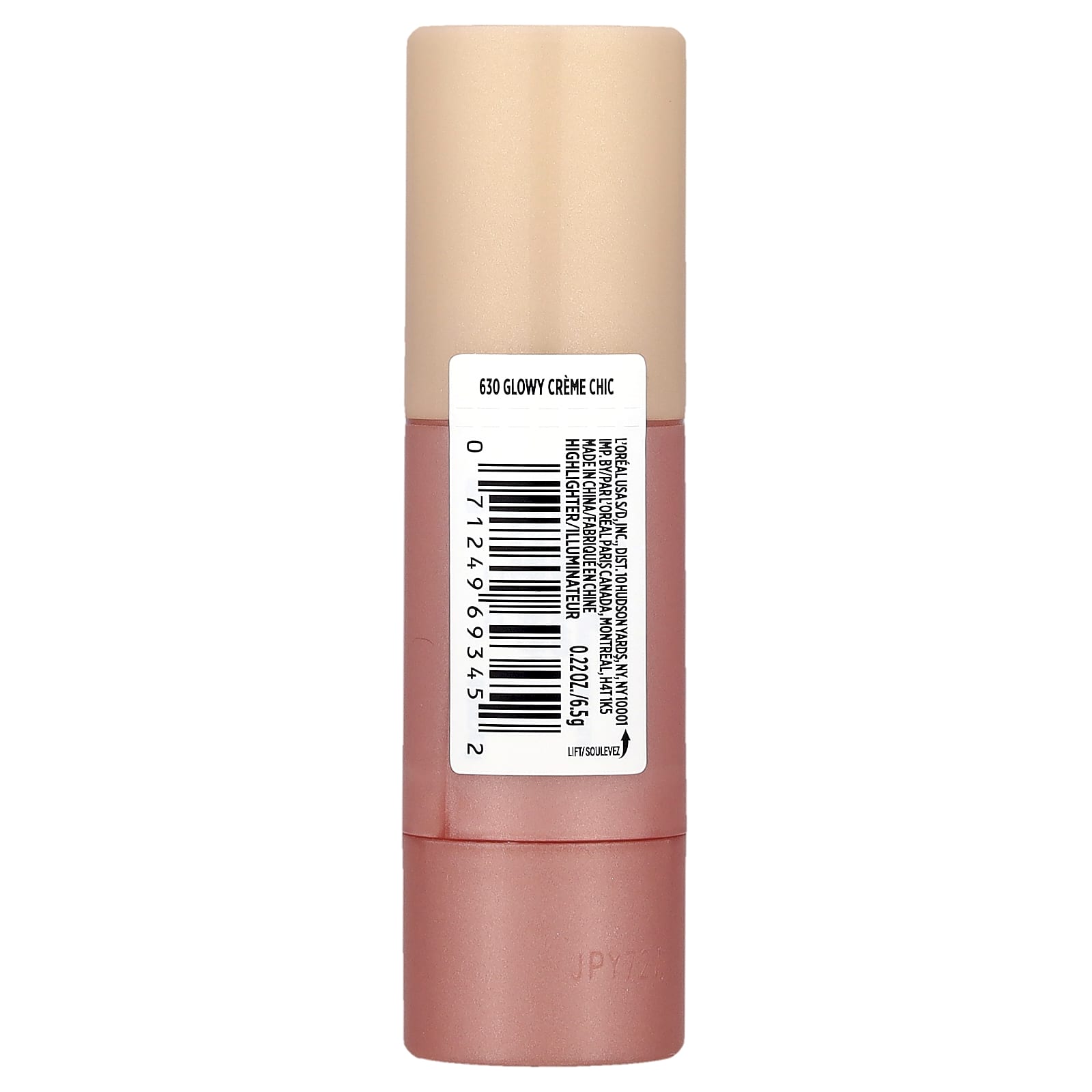 L'Oréal, Lumi, Le Glow Highlighter Stick, 630 Glowy Creme Chic, 0.22 oz (6.5 g) - Image 2