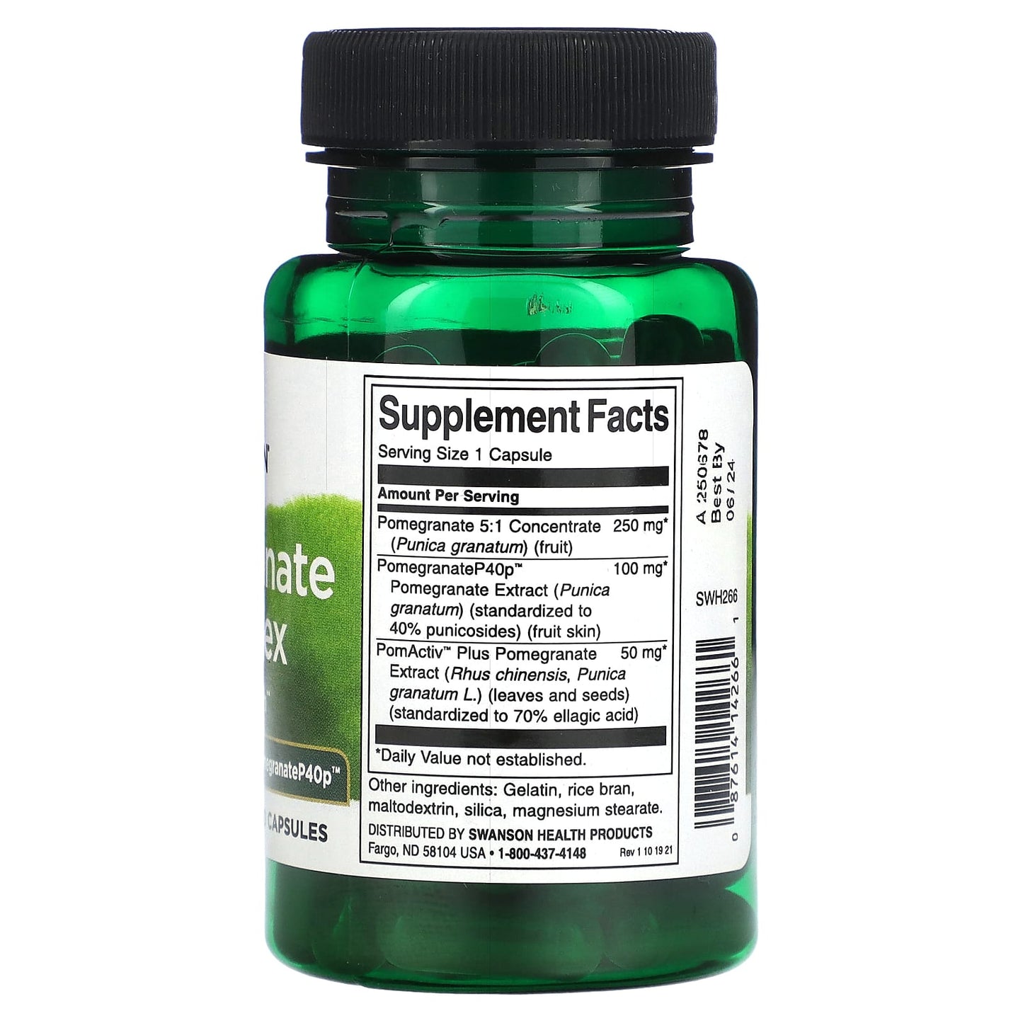 Swanson, Pomegranate Complex, 60 Capsules - Image 2