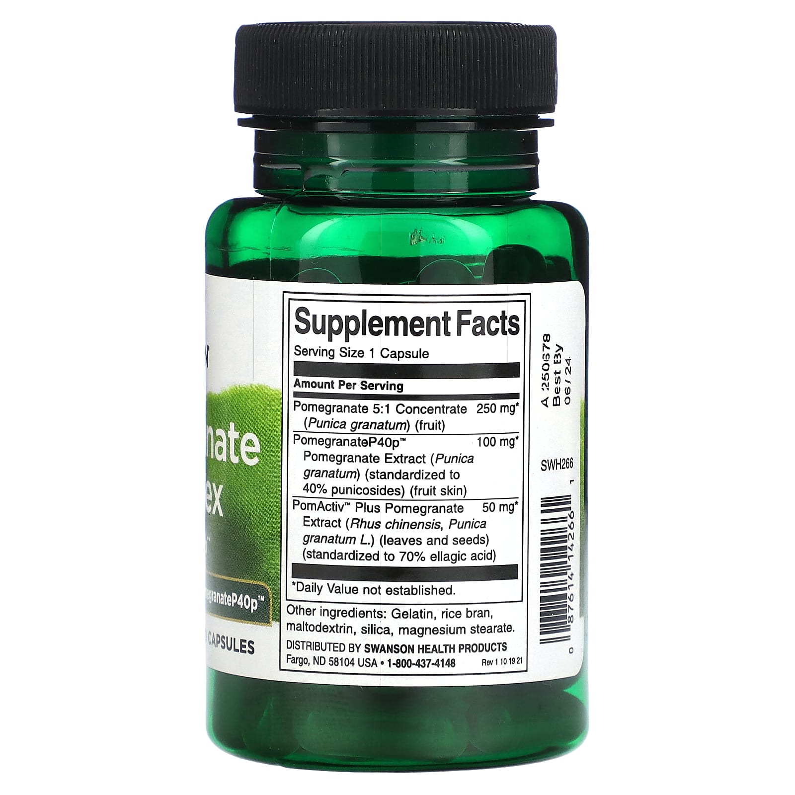 Swanson, Pomegranate Complex, 60 Capsules - Image 2