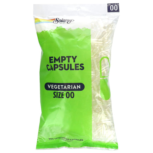 Solaray, Empty Capsules, Size 00, 500 Vegetarian Capsules - Image 1