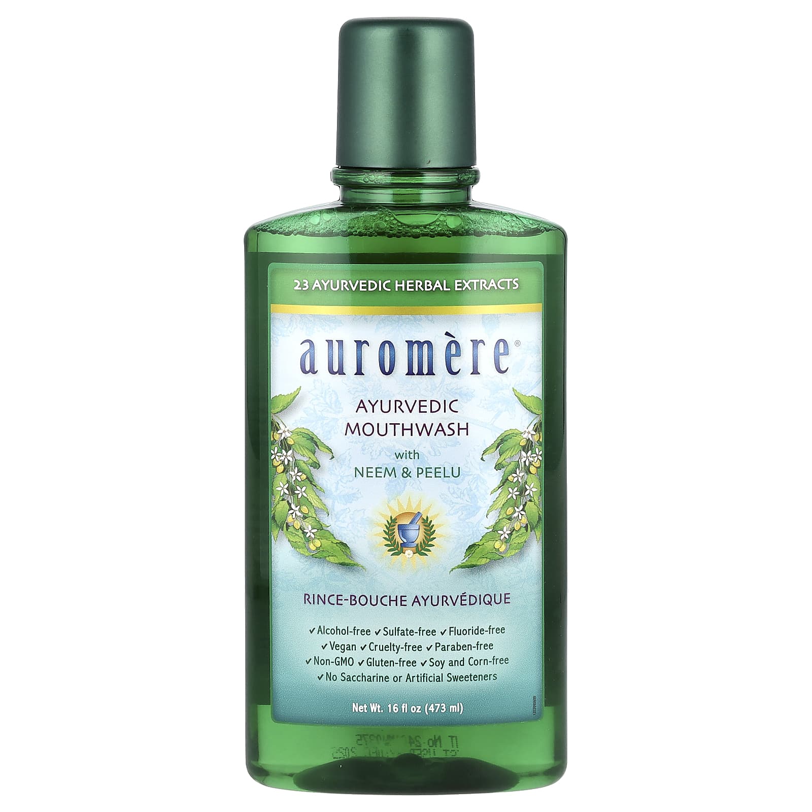 Ayurvedic Mouthwash with Neem & Peelu, 16 oz, Vegan & Cruelty-Free - Image 1