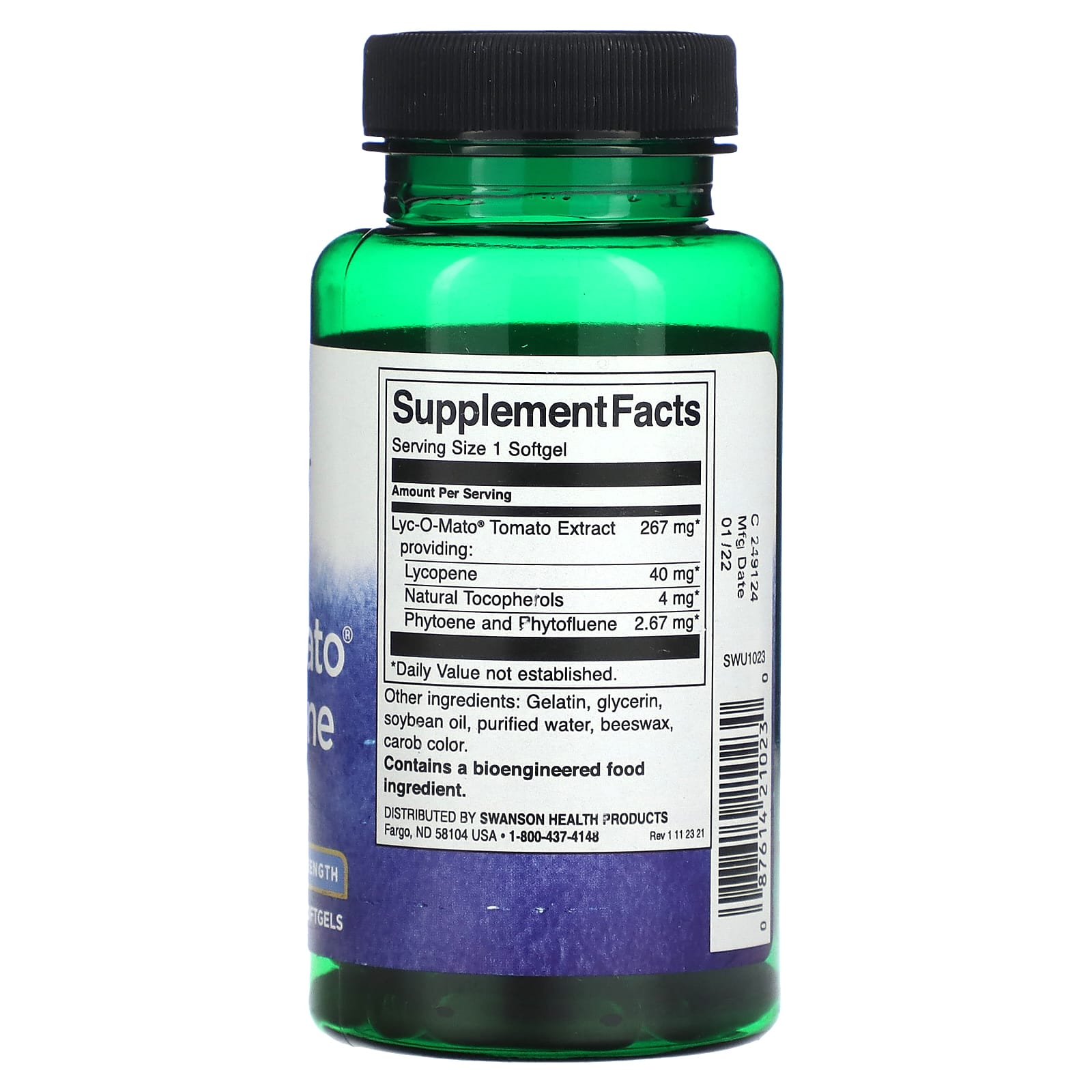 Swanson, Lyc-O-Mato Lycopene, Maximum Strength, 40 mg, 60 Softgels - Image 2