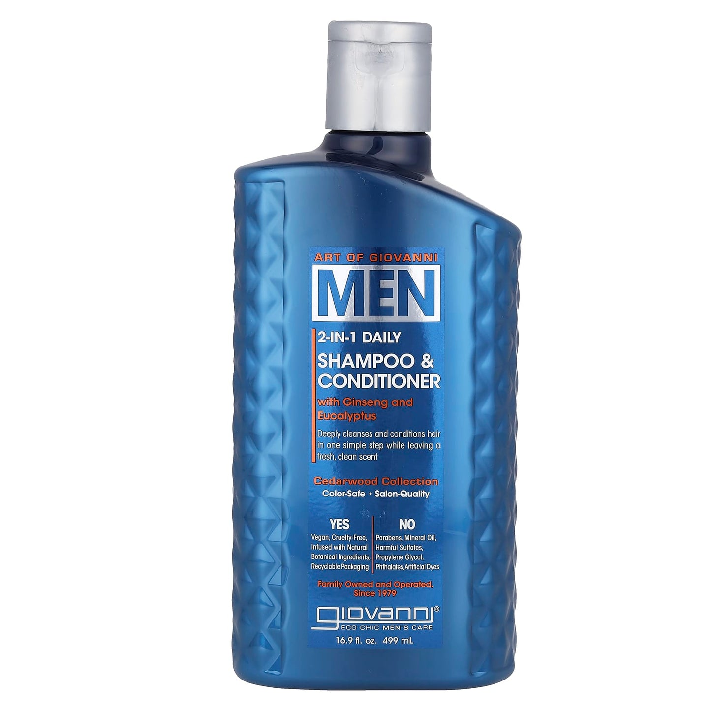 Giovanni Men's 2-in-1 Daily Shampoo & Conditioner with Ginseng - Image 1