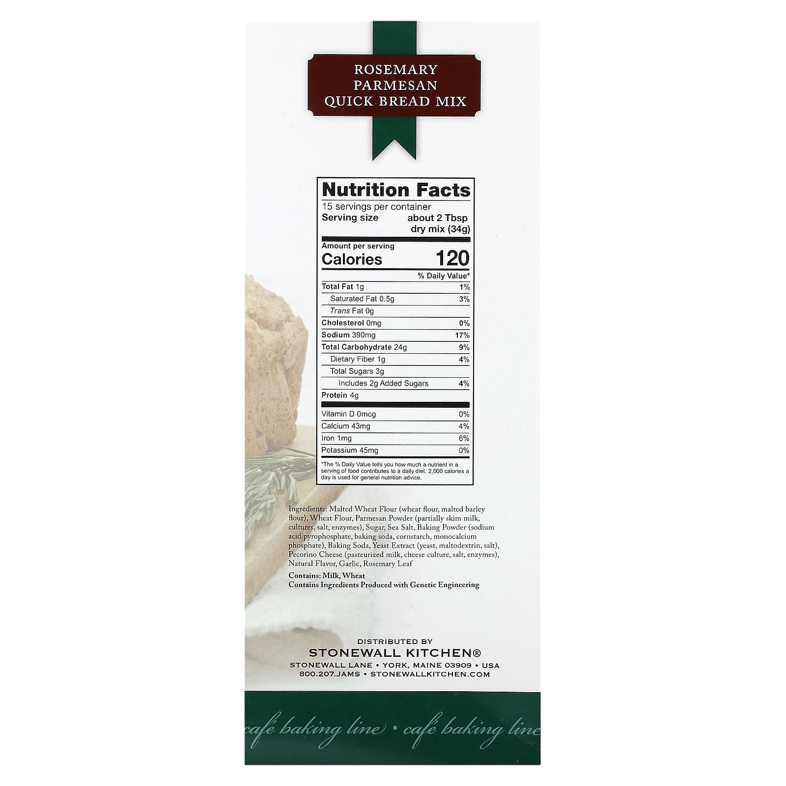 Stonewall Kitchen, Rosemary Parmesan Quick Break Mix, 18 oz (510 g) - Image 2