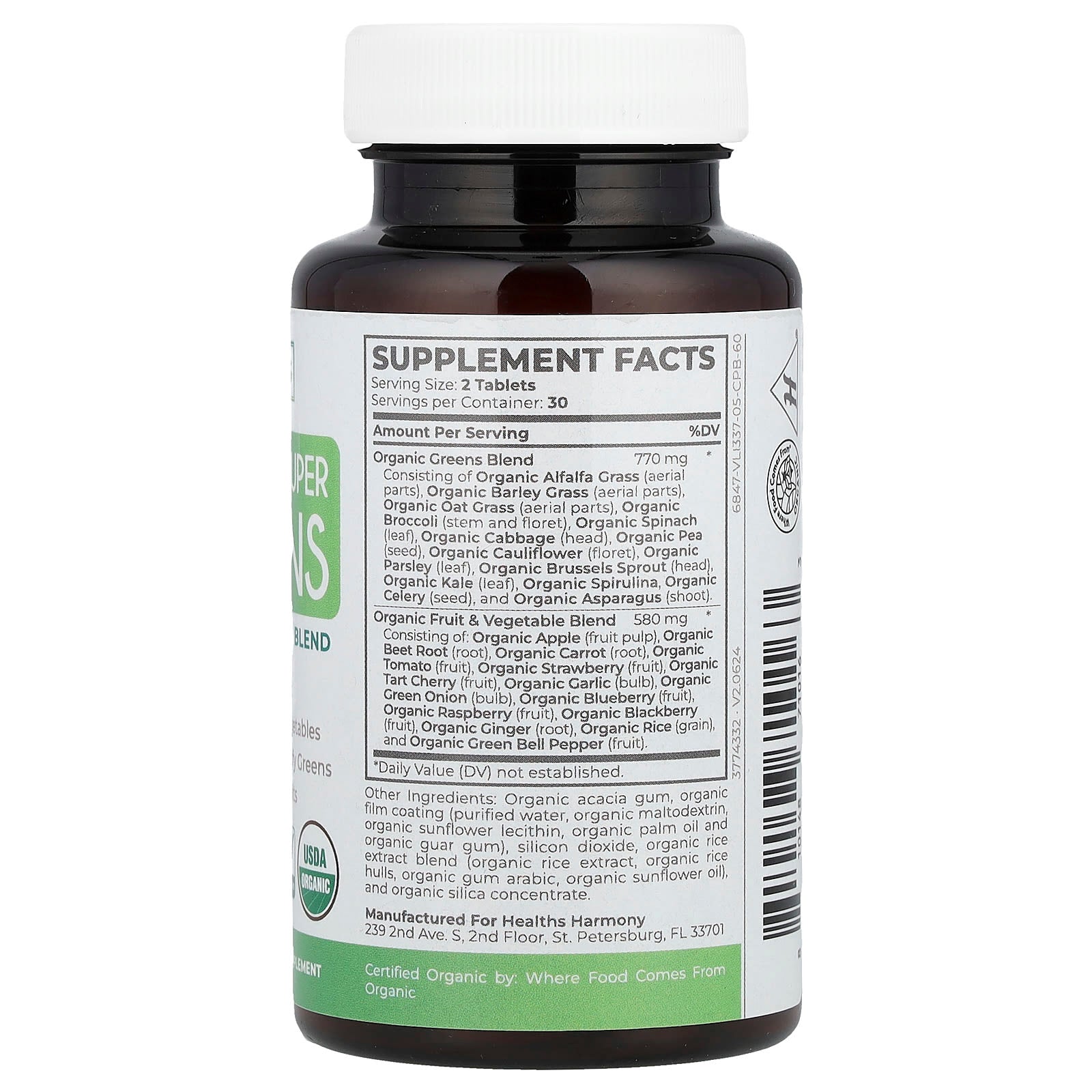 Boost Your Health with Our USDA Organic Super Greens Tablets - Image 2