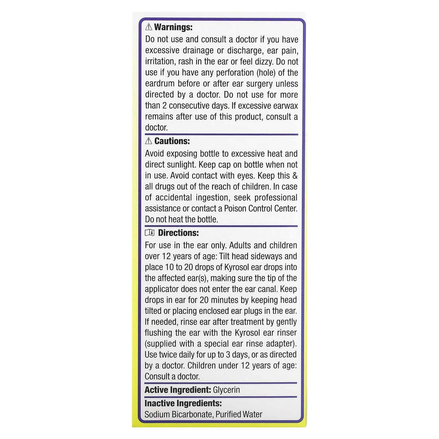 NeilMed, Kyrosol, Earwax Softener Drops, 0.5 fl oz (15 ml) and 2 Soft Ear Plugs - Image 2