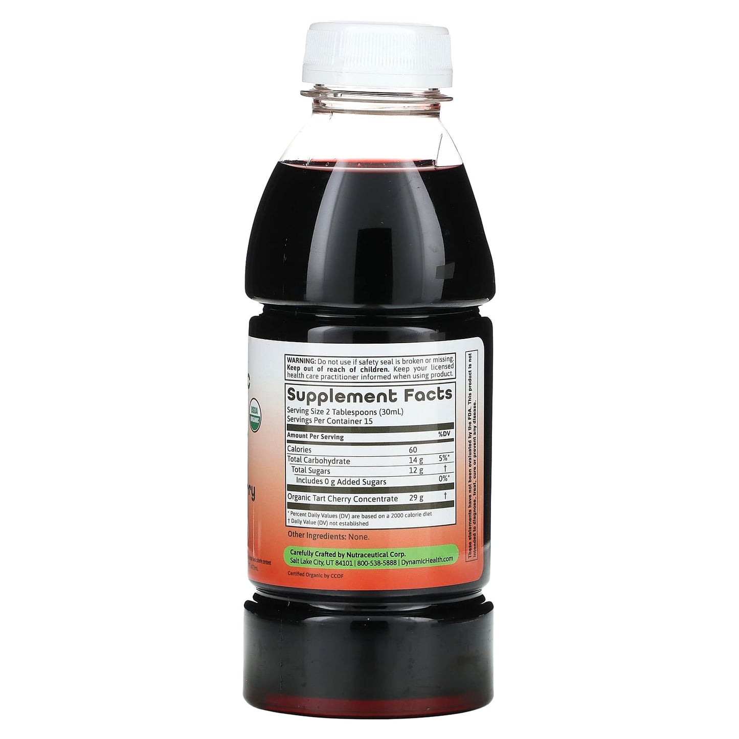 USDA Organic Tart Cherry Concentrate 473ml by Dynamic Health - Image 2