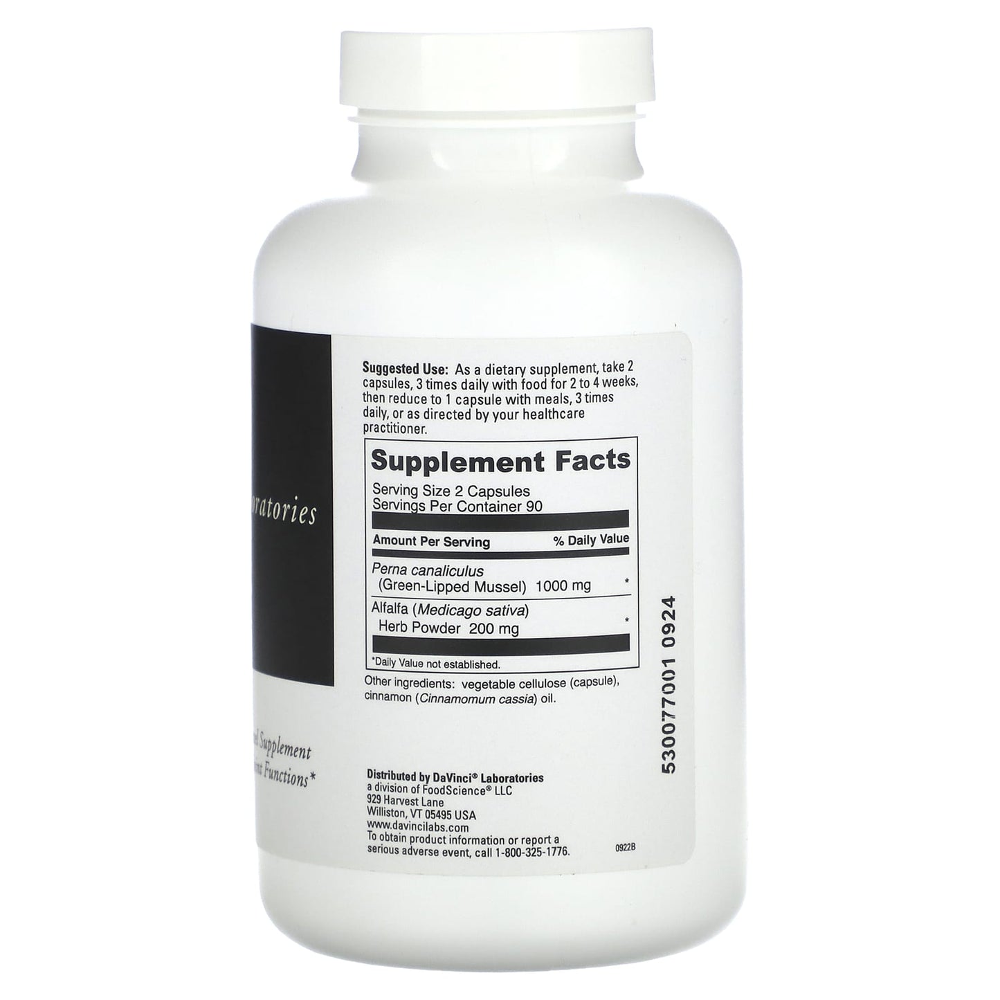 DaVinci Laboratories, Perna, 180 Capsules