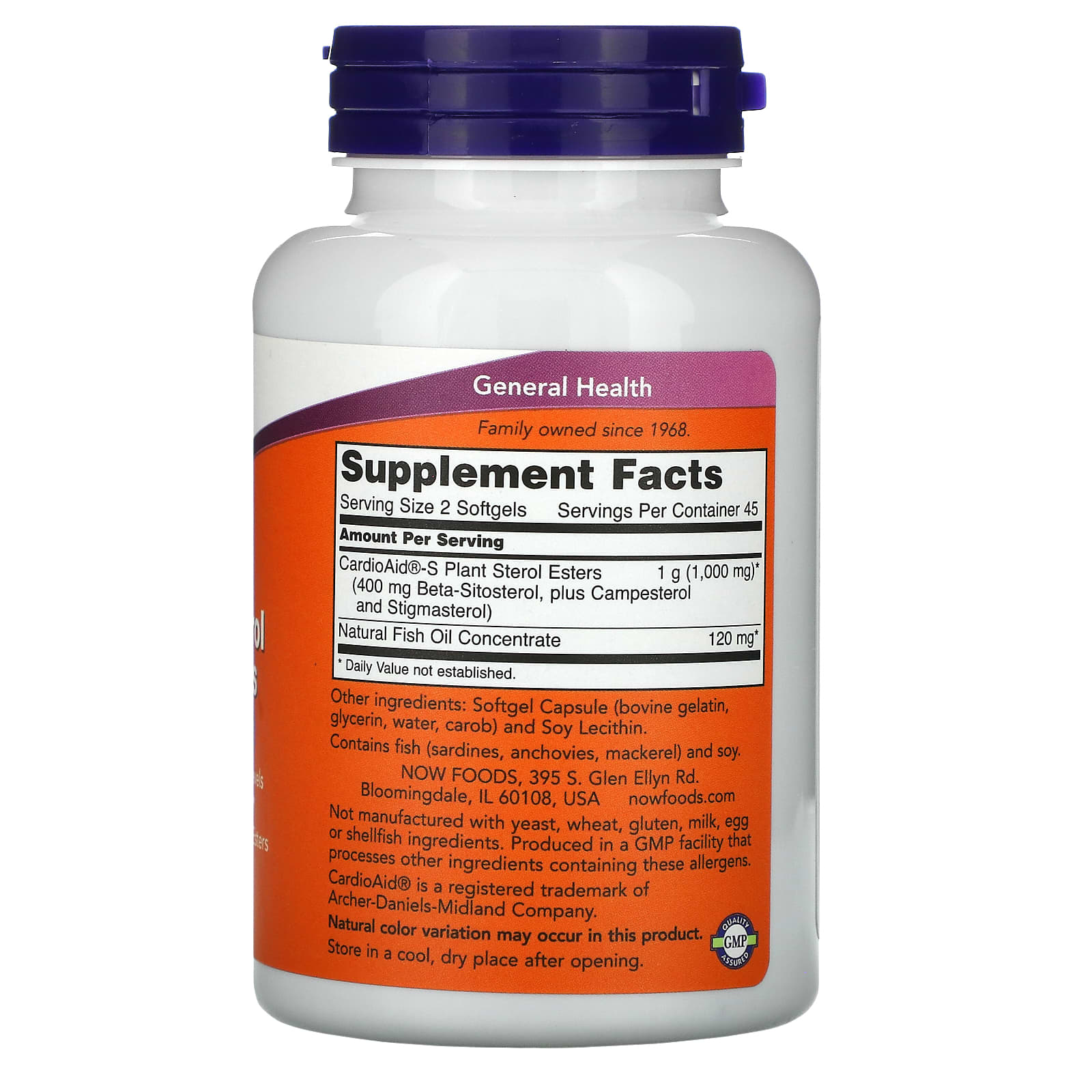 NOW Foods, Beta-Sitosterol Plant Sterols, 90 Softgels - Image 2