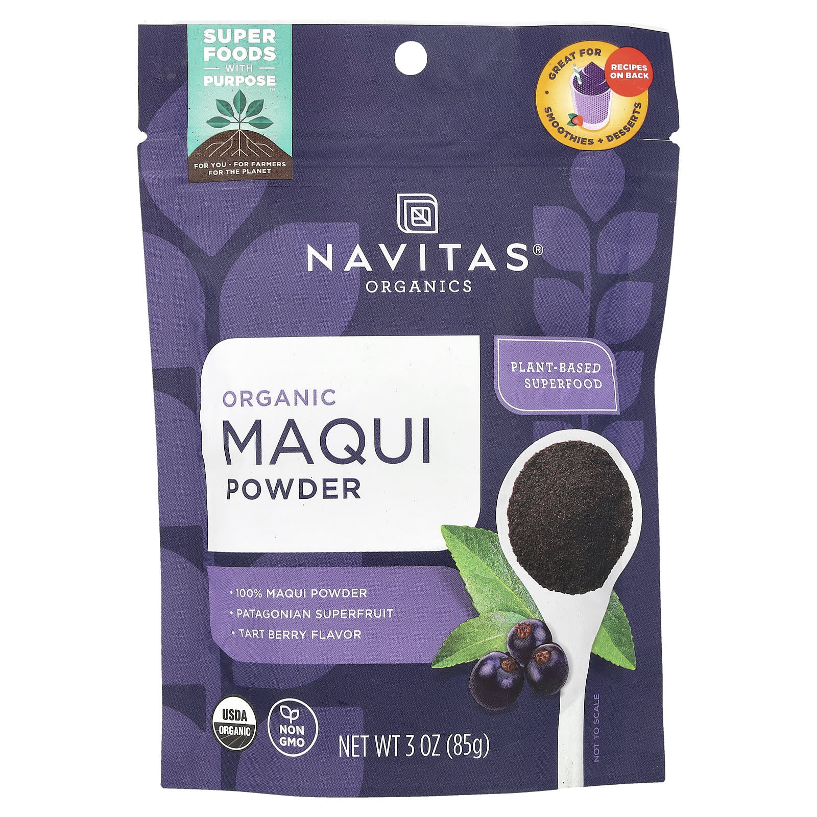 Navitas Organics, Organic Maqui Powder, 3 oz (85 g) - Image 1