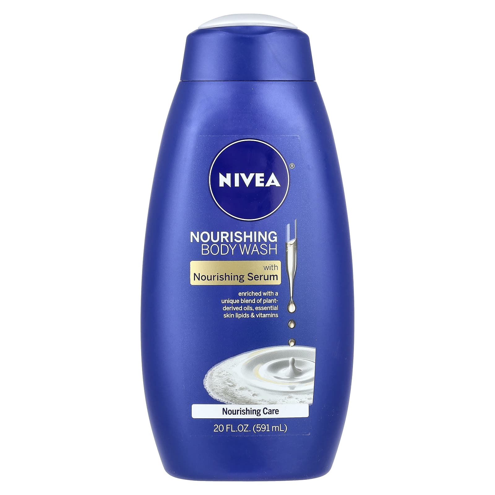 Nivea, Nourishing Body Wash, Nourishing Care, 20 fl oz (591 ml) - Image 1