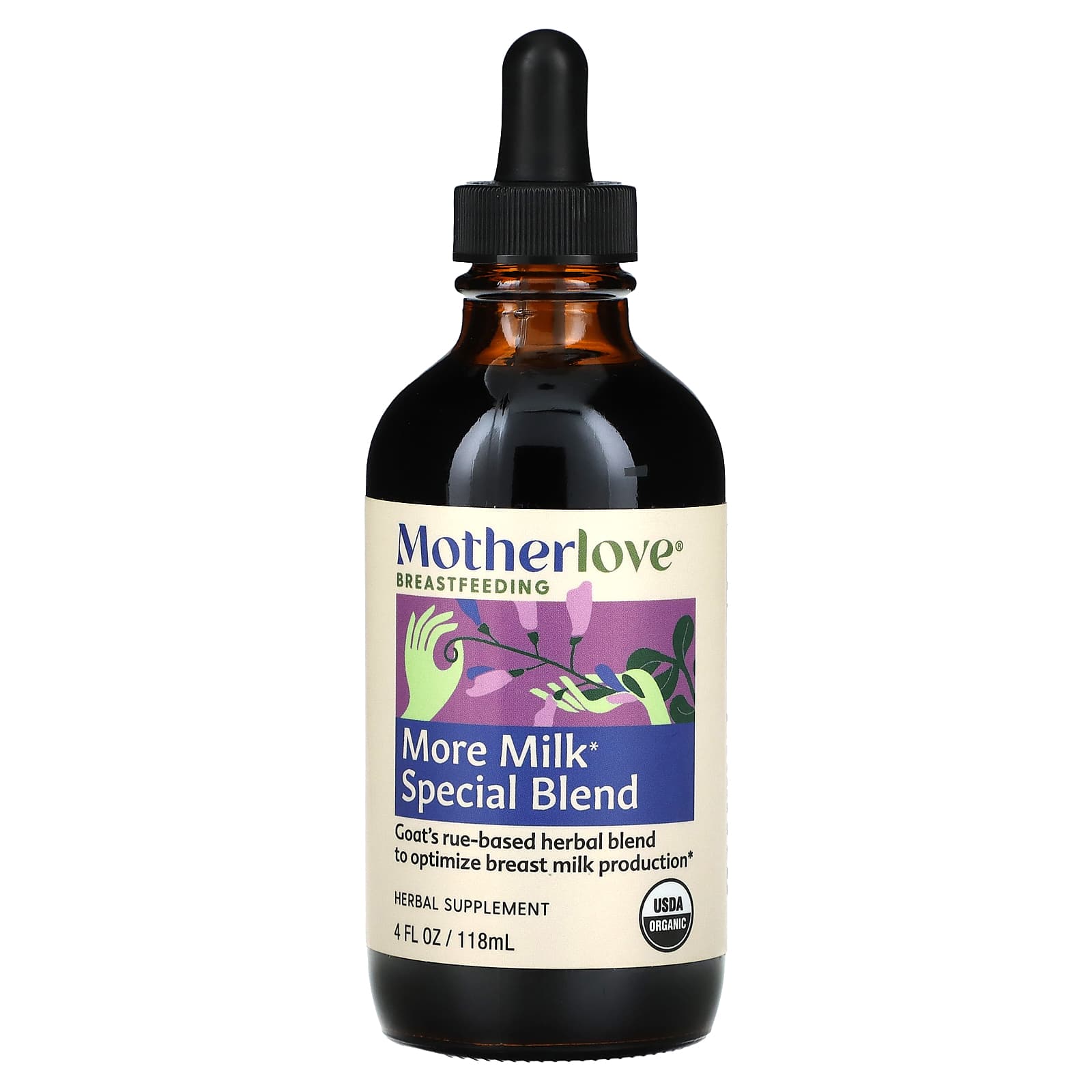 Motherlove, Breastfeeding, More Milk, Special Blend, 4 fl oz (118 ml) - Image 1