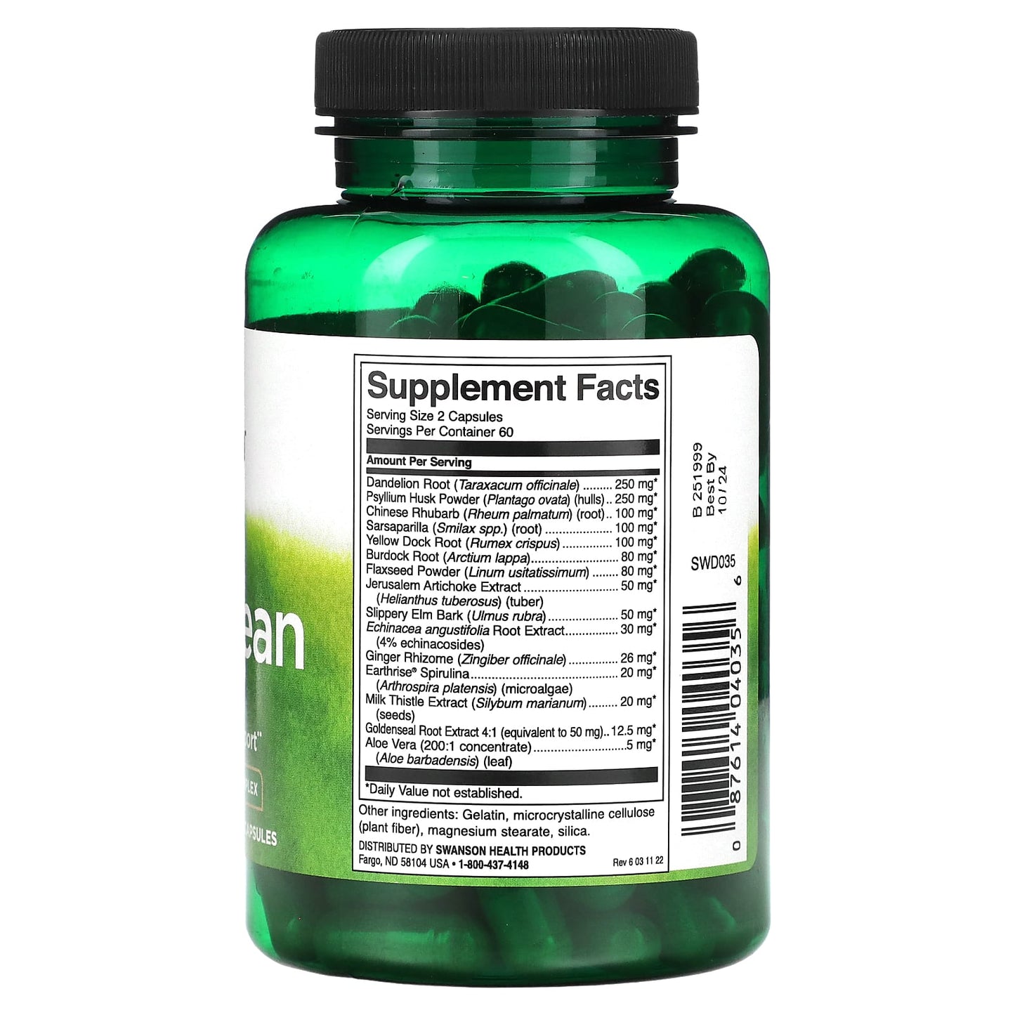 Swanson, Detoxilean, 120 Capsules - Image 2