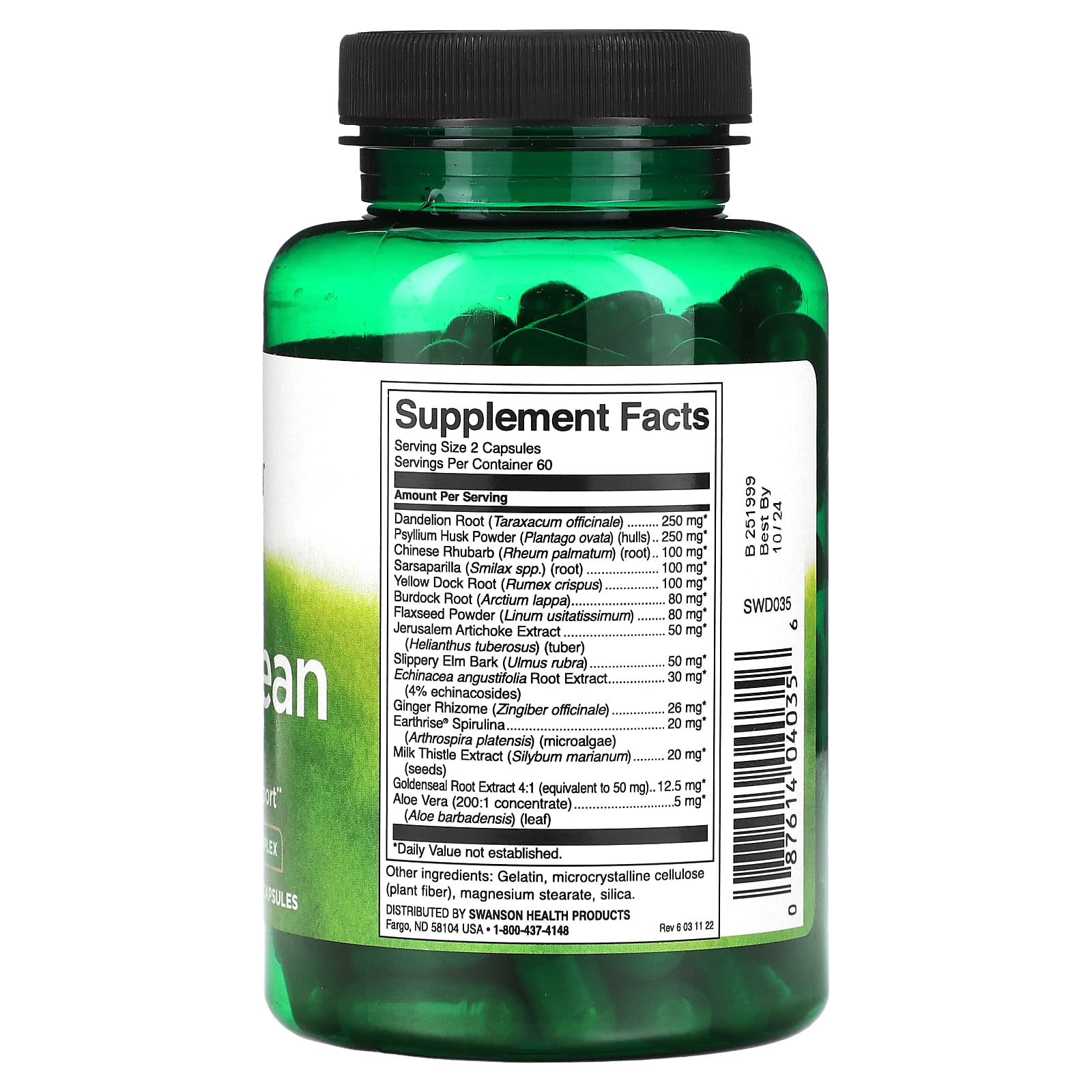 Swanson, Detoxilean, 120 Capsules - Image 2