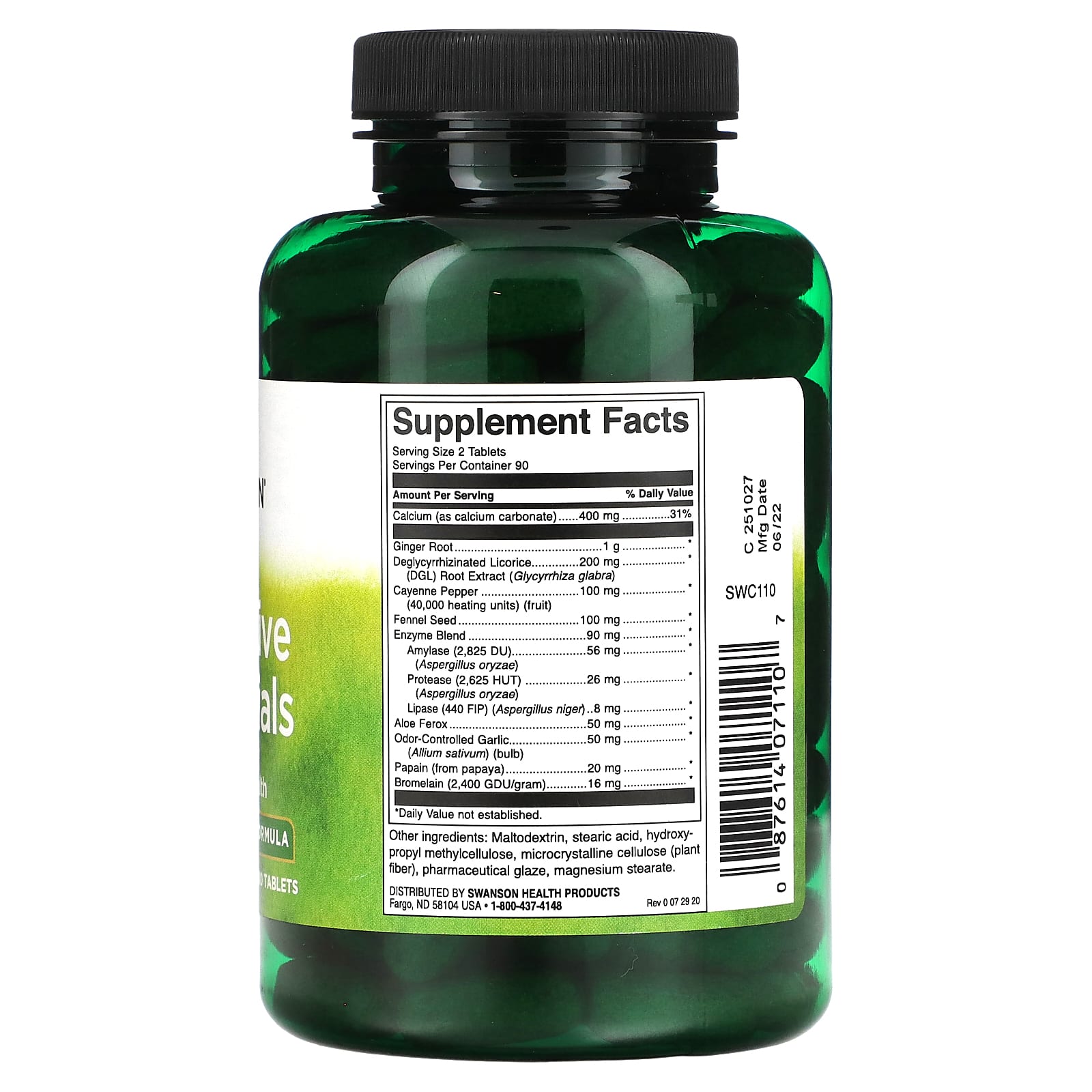 Swanson, Digestive Essentials, 180 Tablets - Image 2