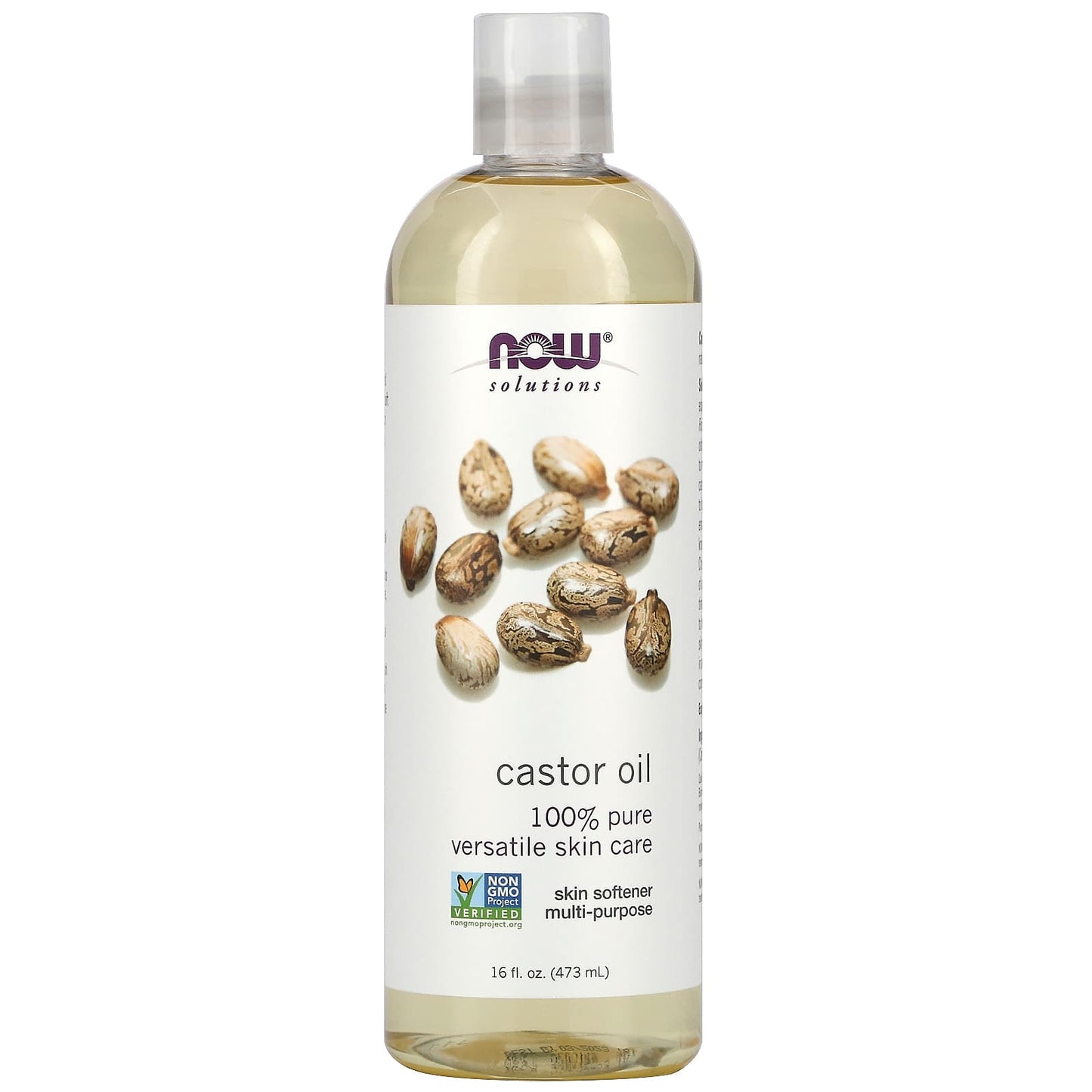NOW Foods, Solutions, Castor Oil, 16 fl oz (473 ml) - Image 1