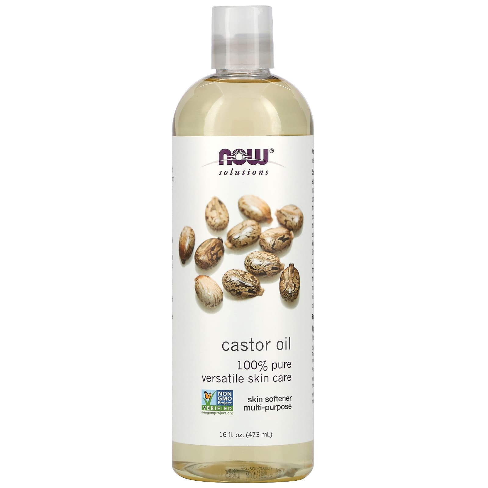 NOW Foods, Solutions, Castor Oil, 16 fl oz (473 ml) - Image 1