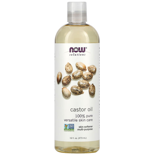 NOW Foods, Solutions, Castor Oil, 16 fl oz (473 ml) - Image 1