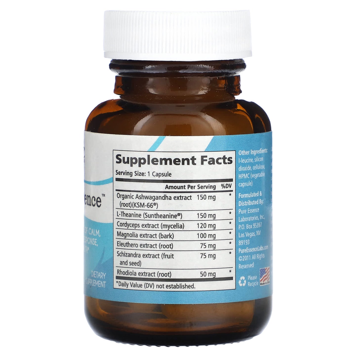 Pure Essence, CalmEssence, 15 Vegi-Caps - Image 2