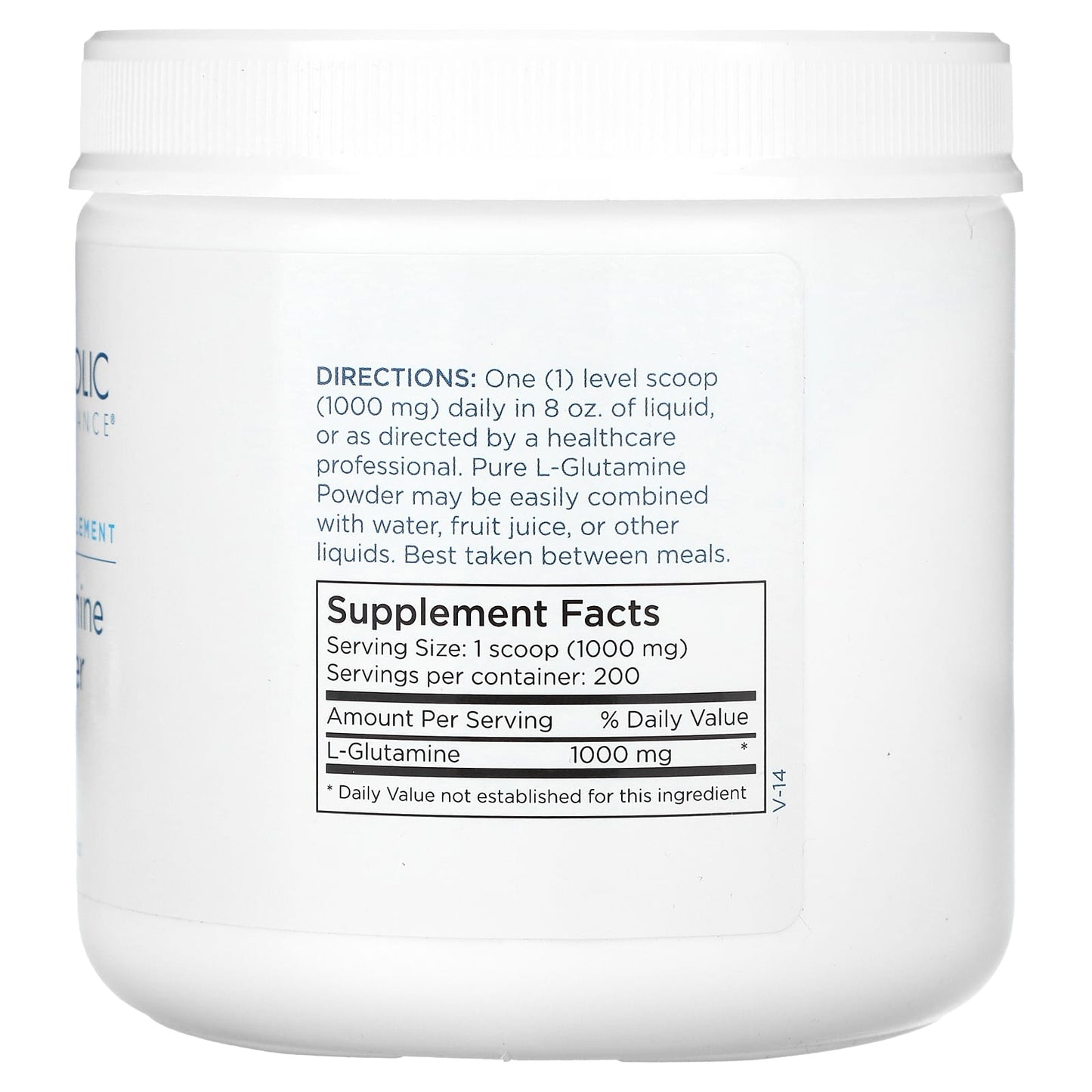 Metabolic Maintenance, L-Glutamine Powder, 7 oz (200 g) - Image 2