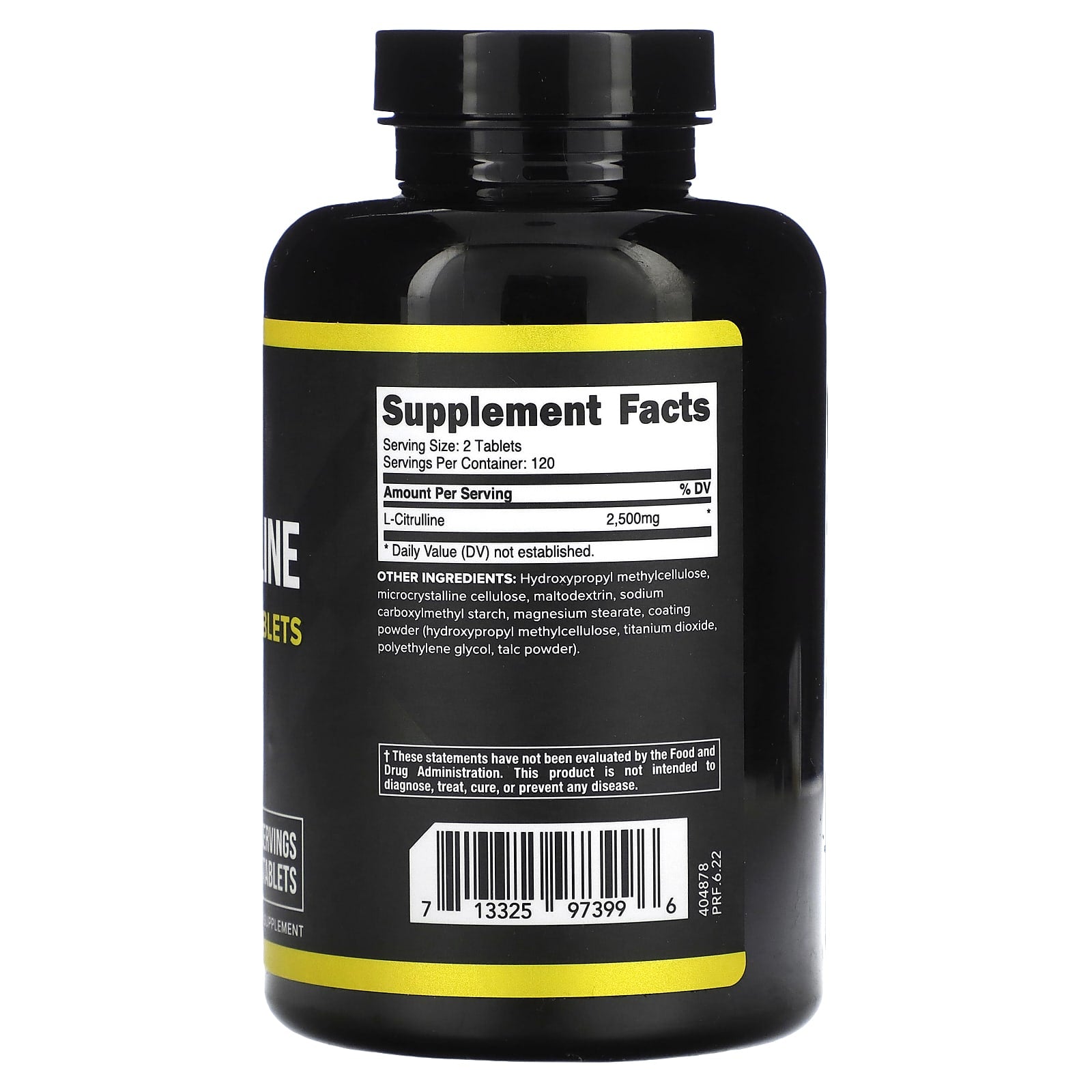 Primaforce, L-Citrulline, 240 Tablets (1,250 mg per Tablet) - Image 2