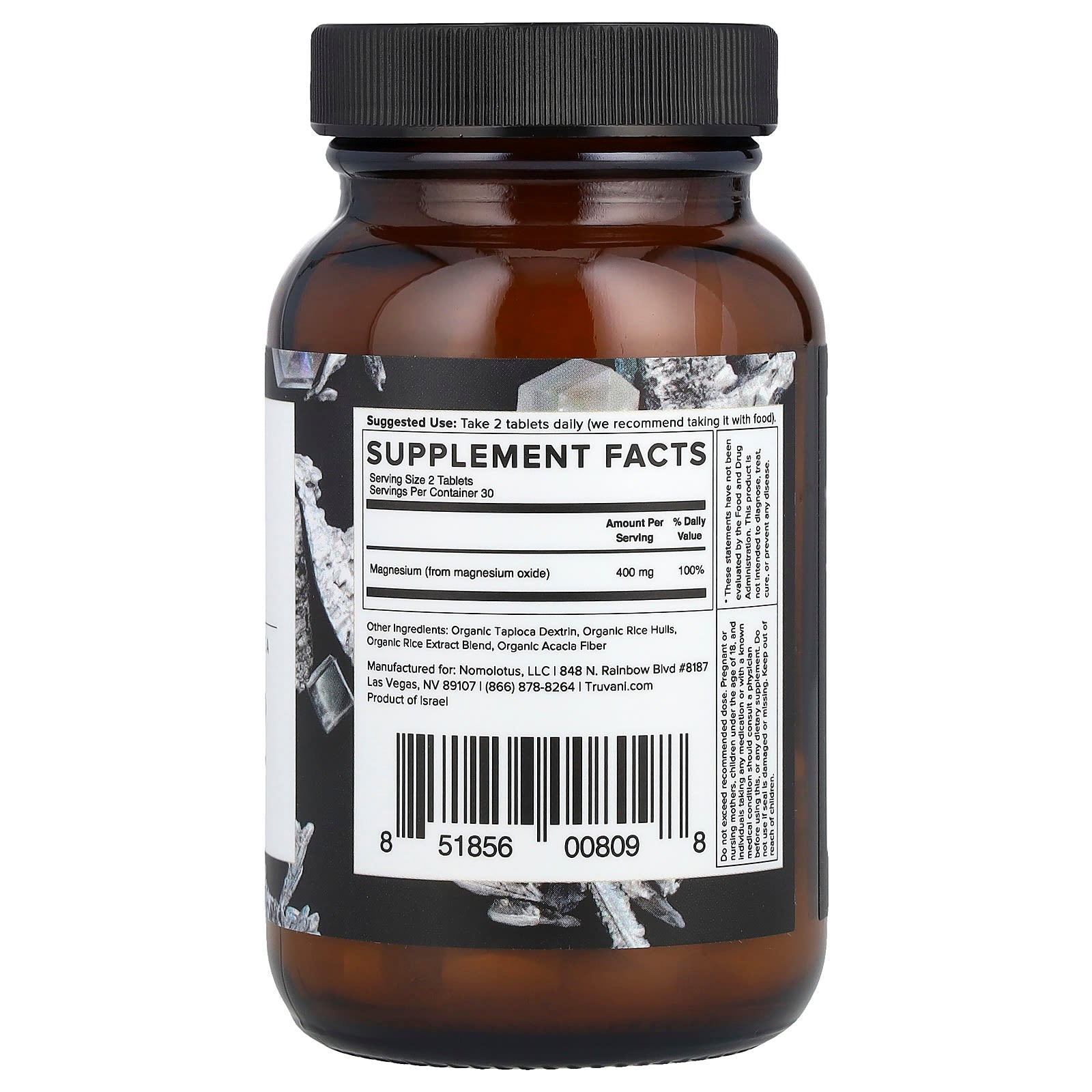 Truvani, Magnesium, 60 Tablets (200 mg per Tablet) - Image 2
