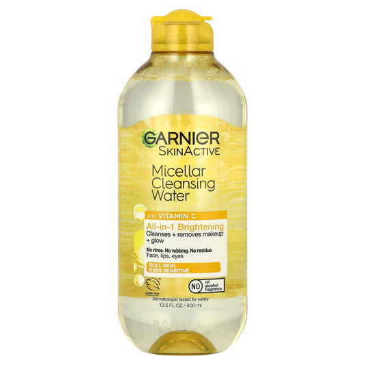 Micellar Cleansing Water with Vitamin C | All-in-1 Brightening Cleanser - Image 1