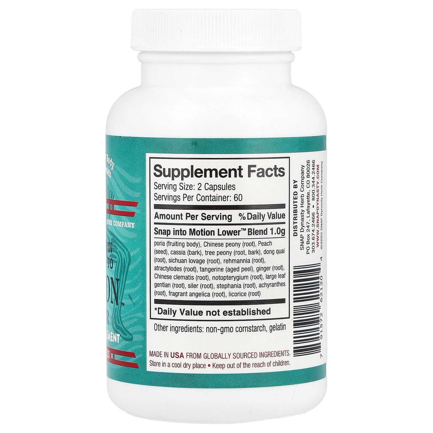 Snap Dynasty, Snap In To Motion™ Lower, 120 Capsules - Image 2