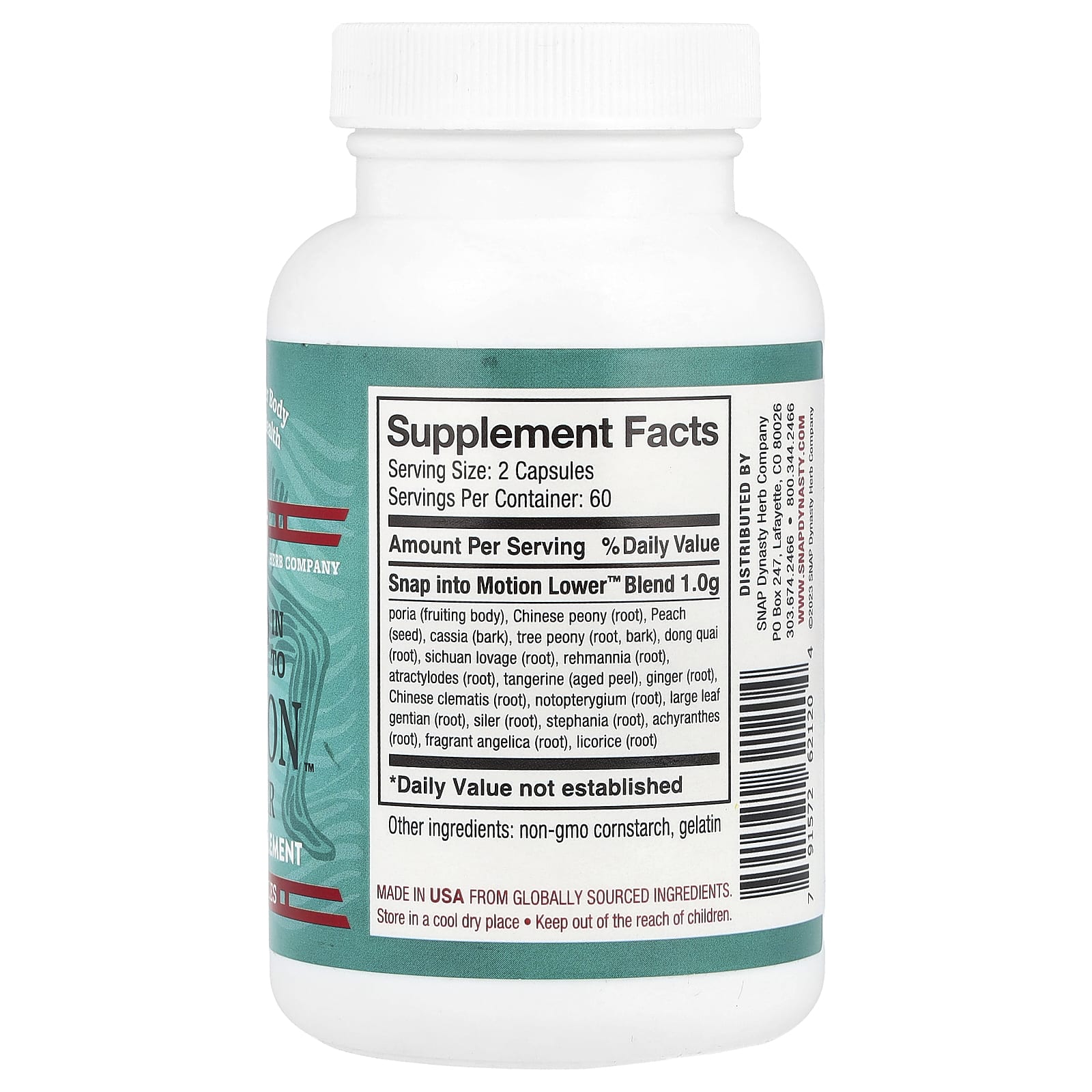 Snap Dynasty, Snap In To Motion™ Lower, 120 Capsules - Image 2