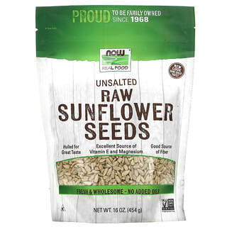 Raw Sunflower Seeds by NOW Foods, Unsalted & Kosher, 16 oz