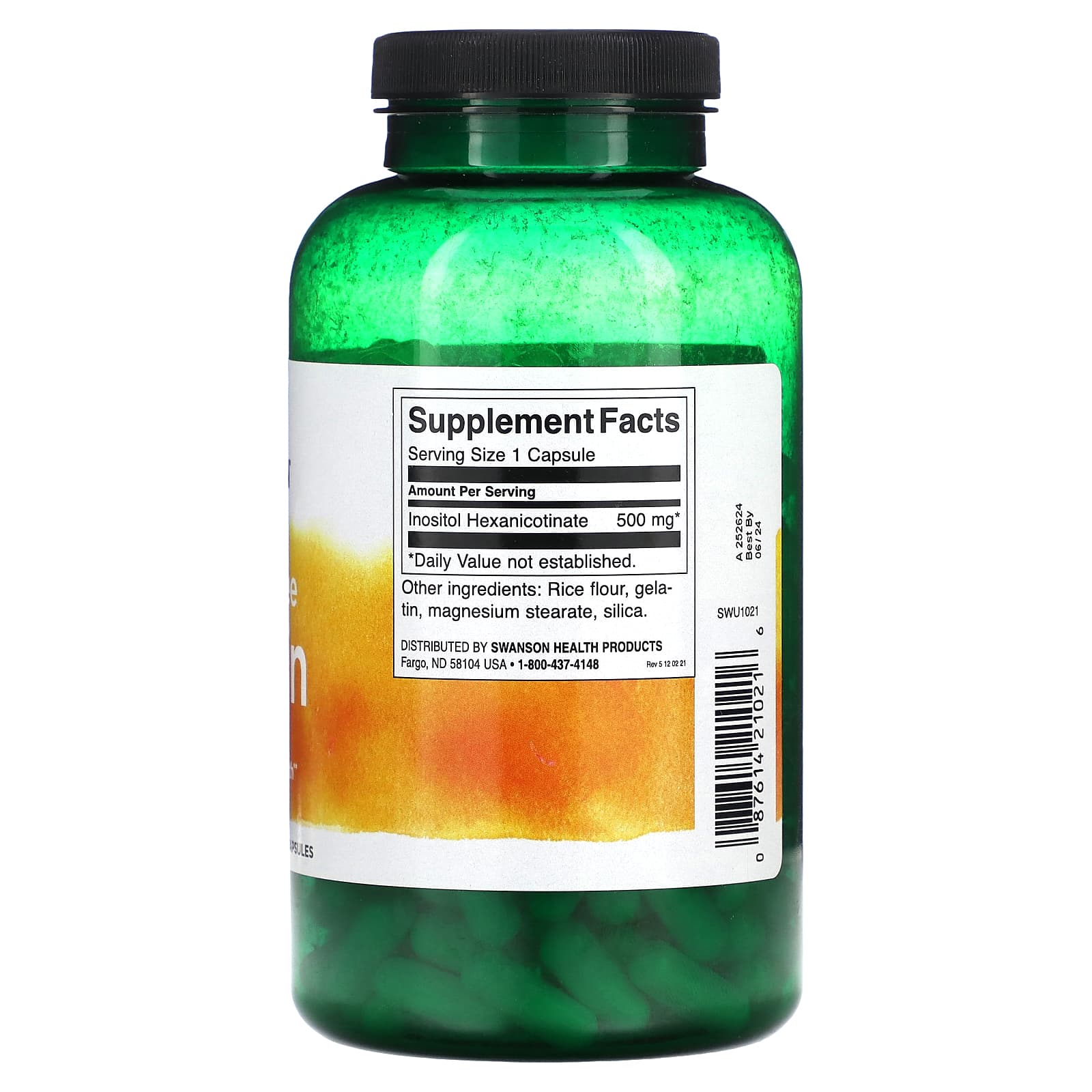 Swanson, Flush Free Niacin, 500 mg, 240 Capsules - Image 2