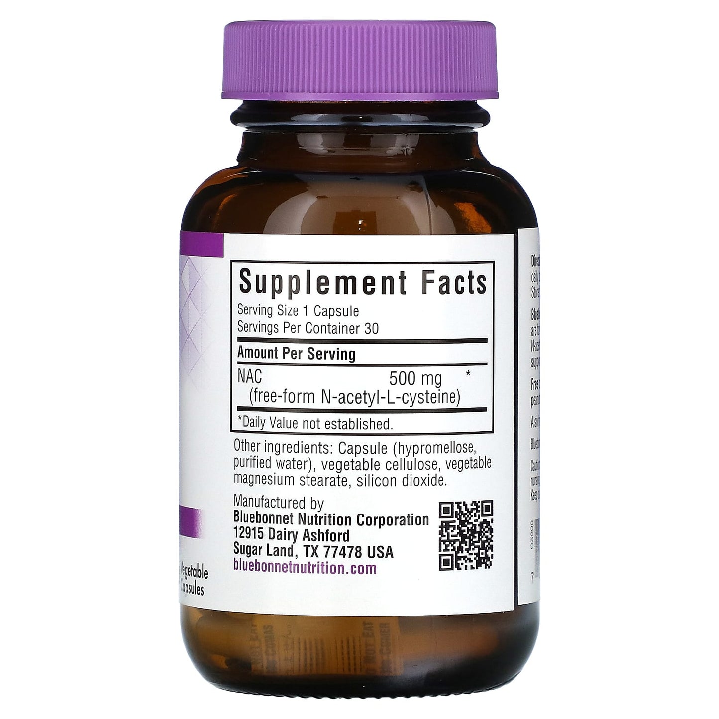 Bluebonnet Nutrition NAC 500mg Capsules for Cellular Health & Immunity - Image 2