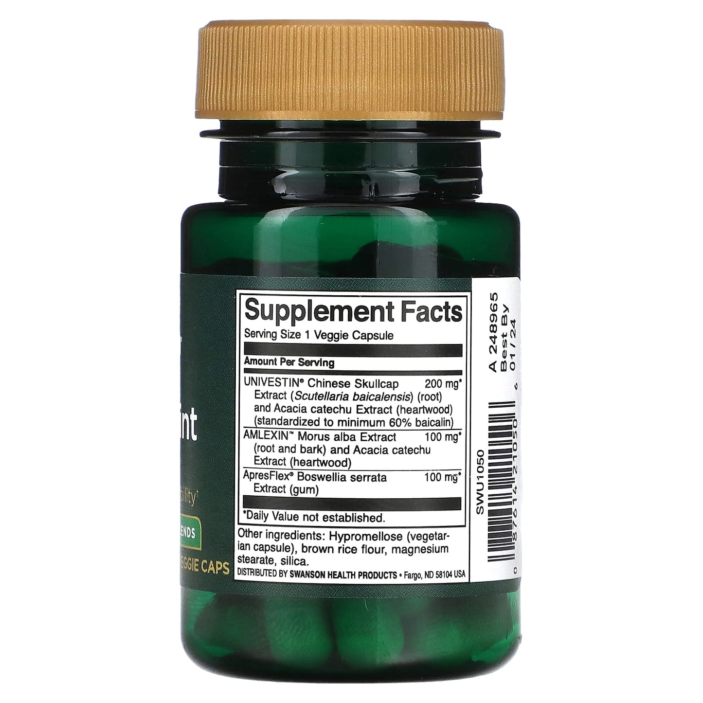 Swanson, Pure Joint , 30 Veggie Caps - Image 2